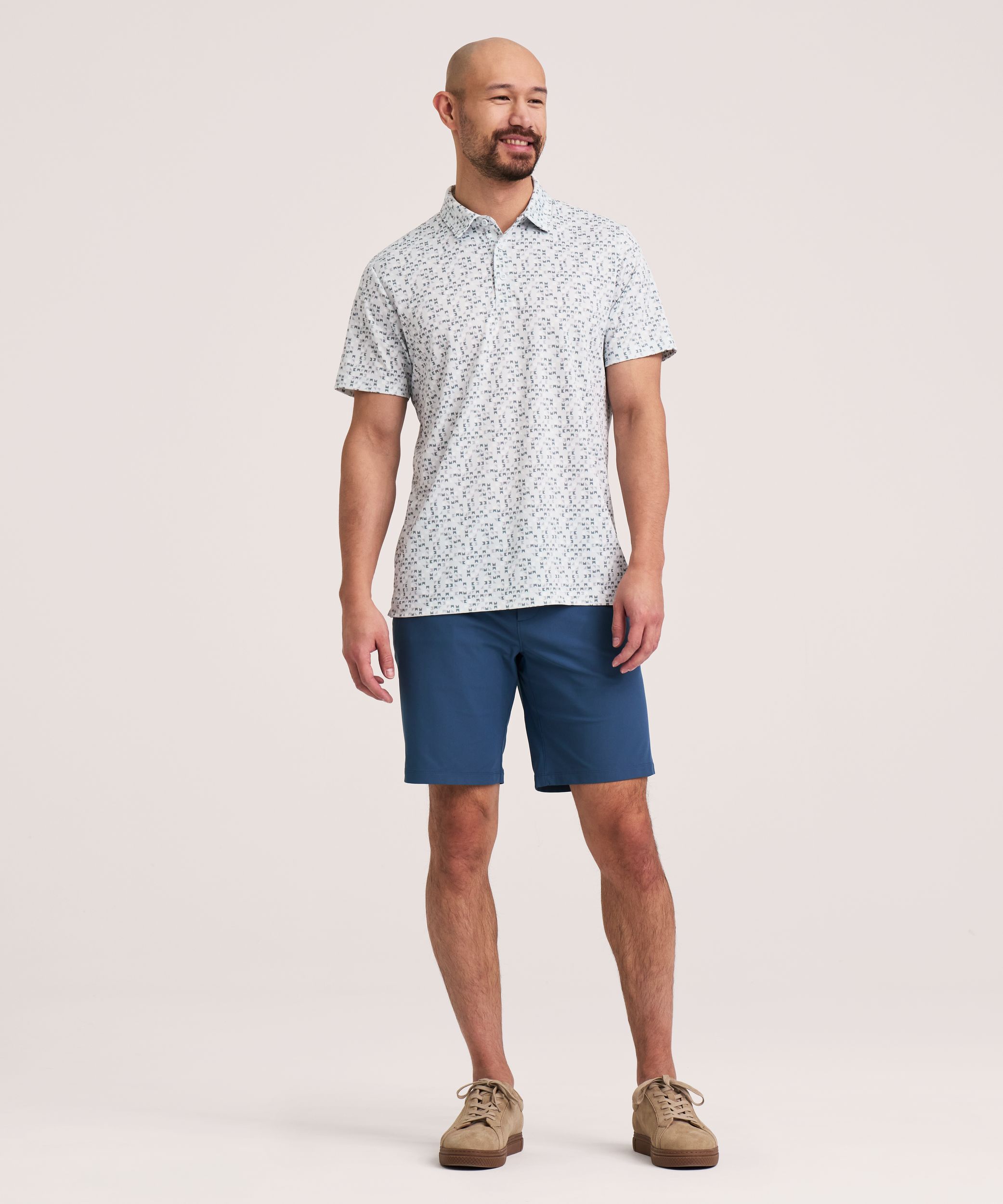 Denver Hayes Short Sleeve Comfort Dry Patterned Polo