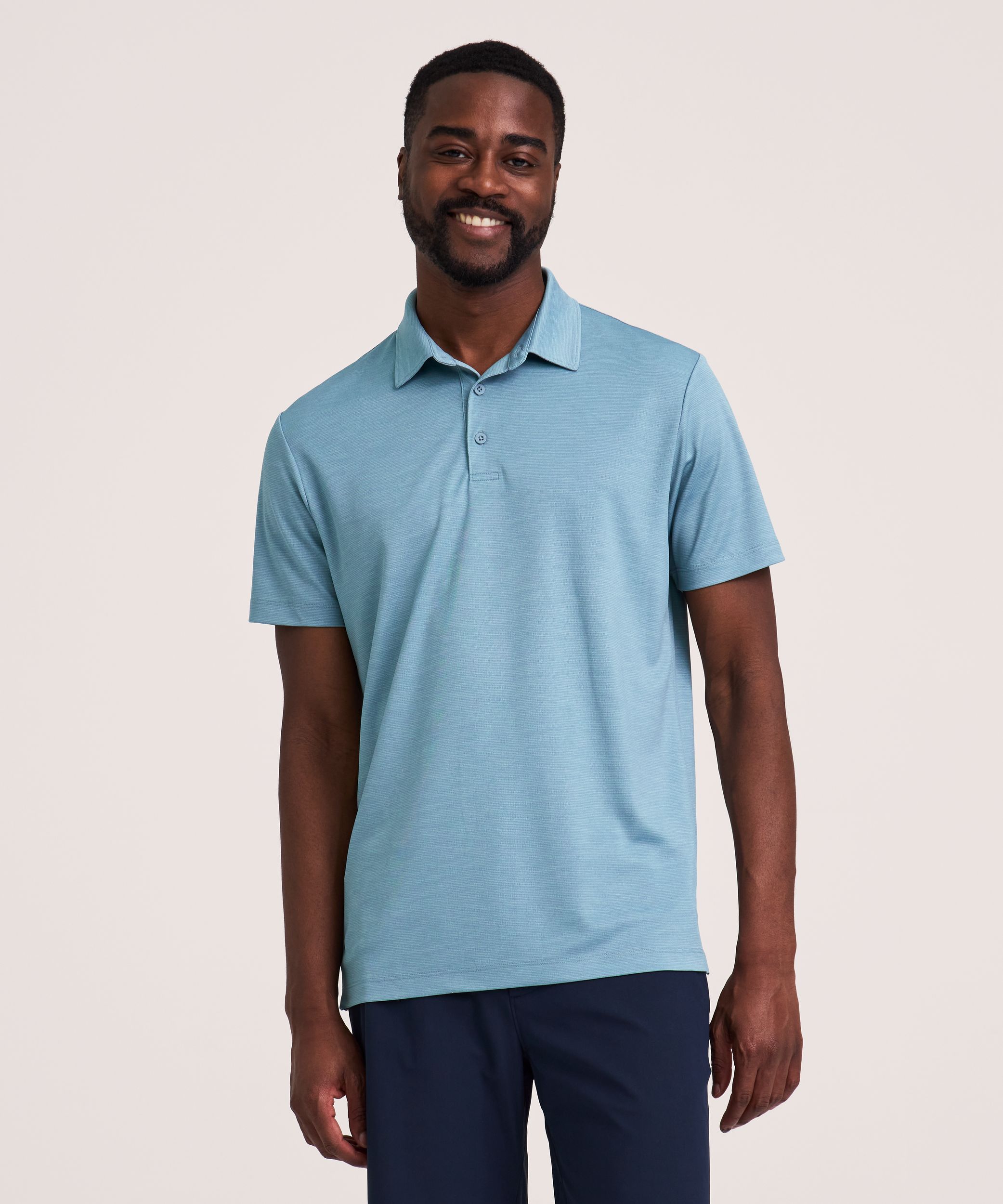 Denver Hayes Short Sleeve Comfort Dry Patterned Polo