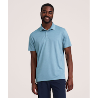 Denver Hayes Short Sleeve Comfort Dry Patterned Polo Front_Flat