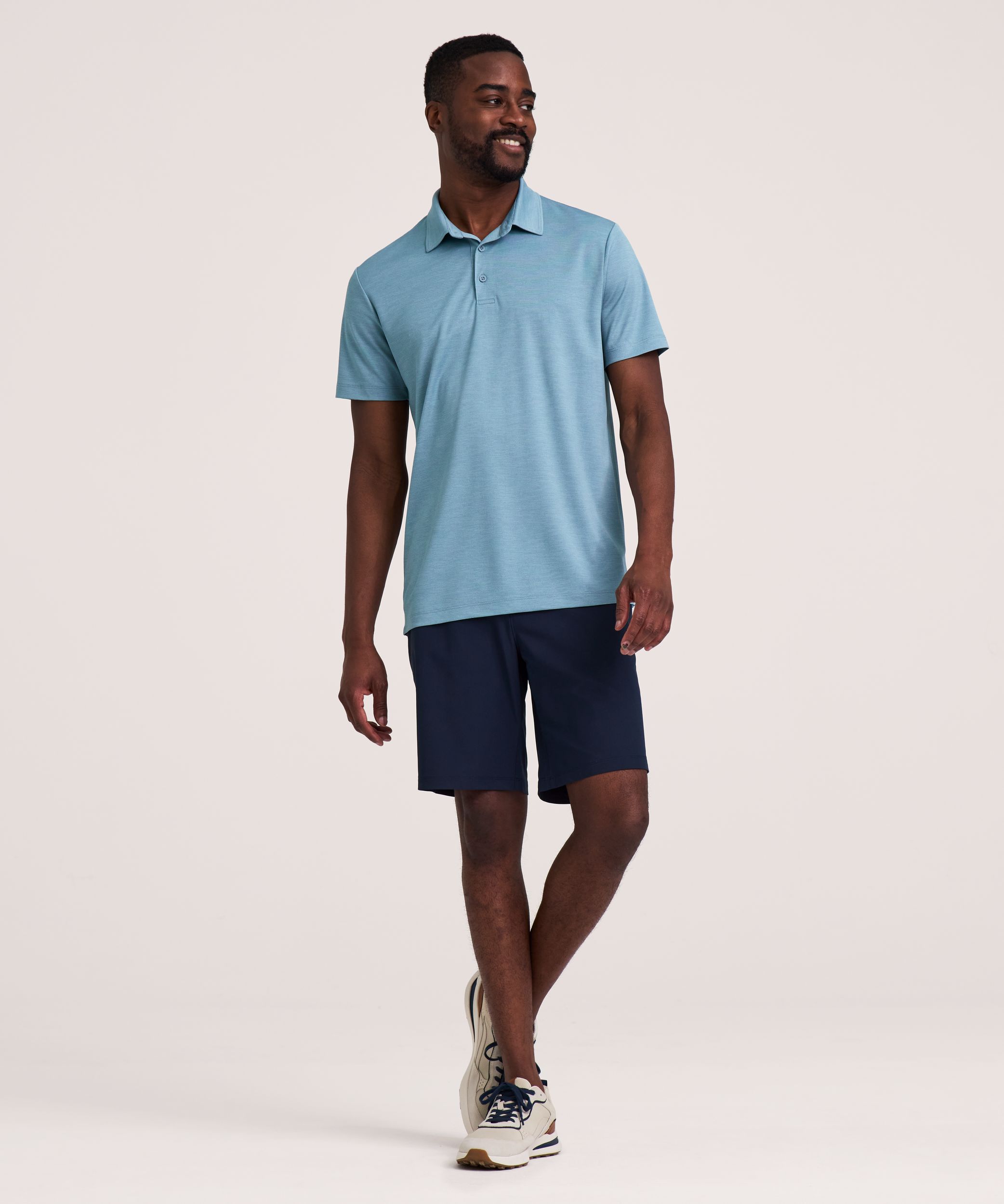 Denver Hayes Short Sleeve Comfort Dry Patterned Polo