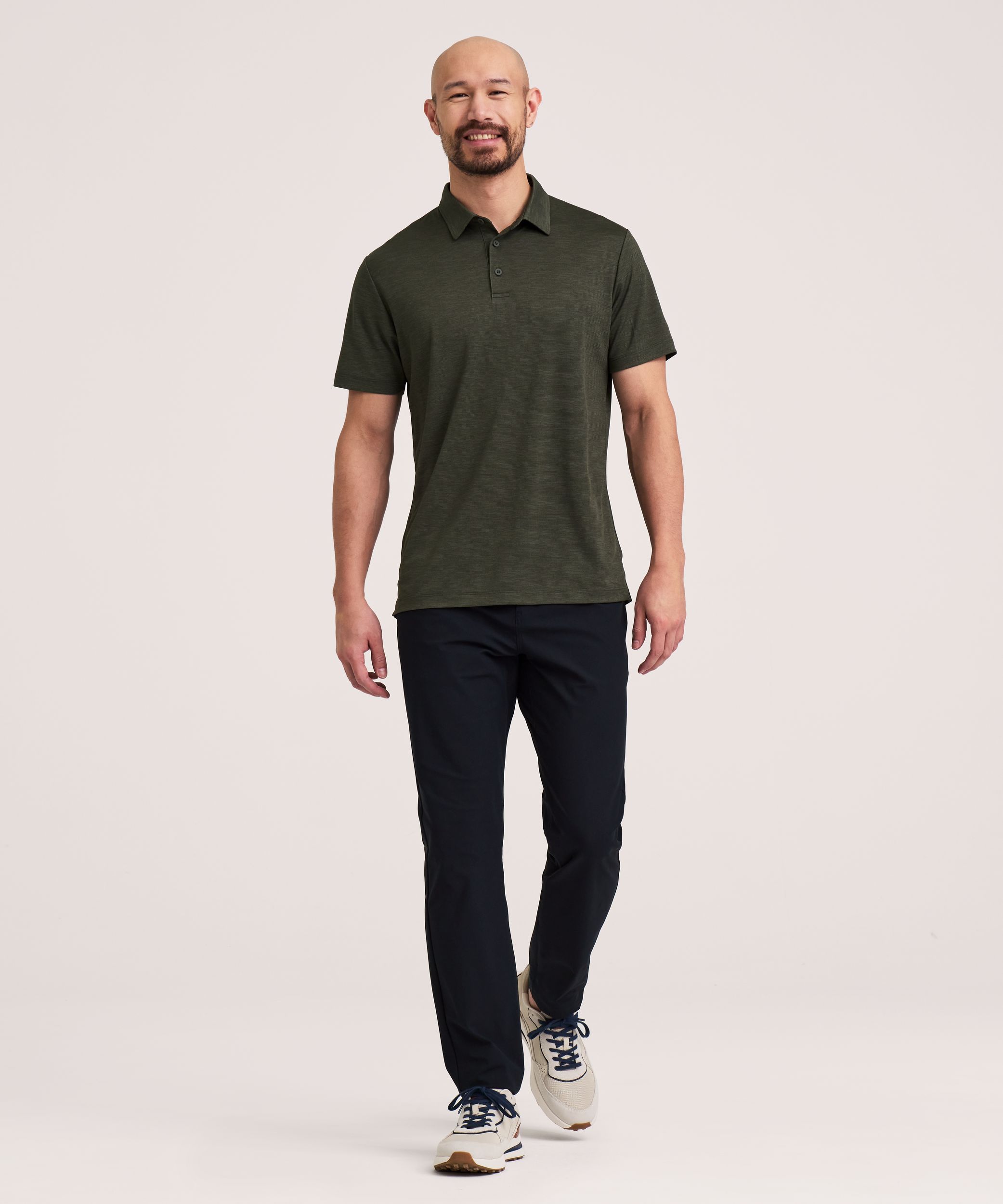 Denver Hayes Short Sleeve Comfort Dry Patterned Polo