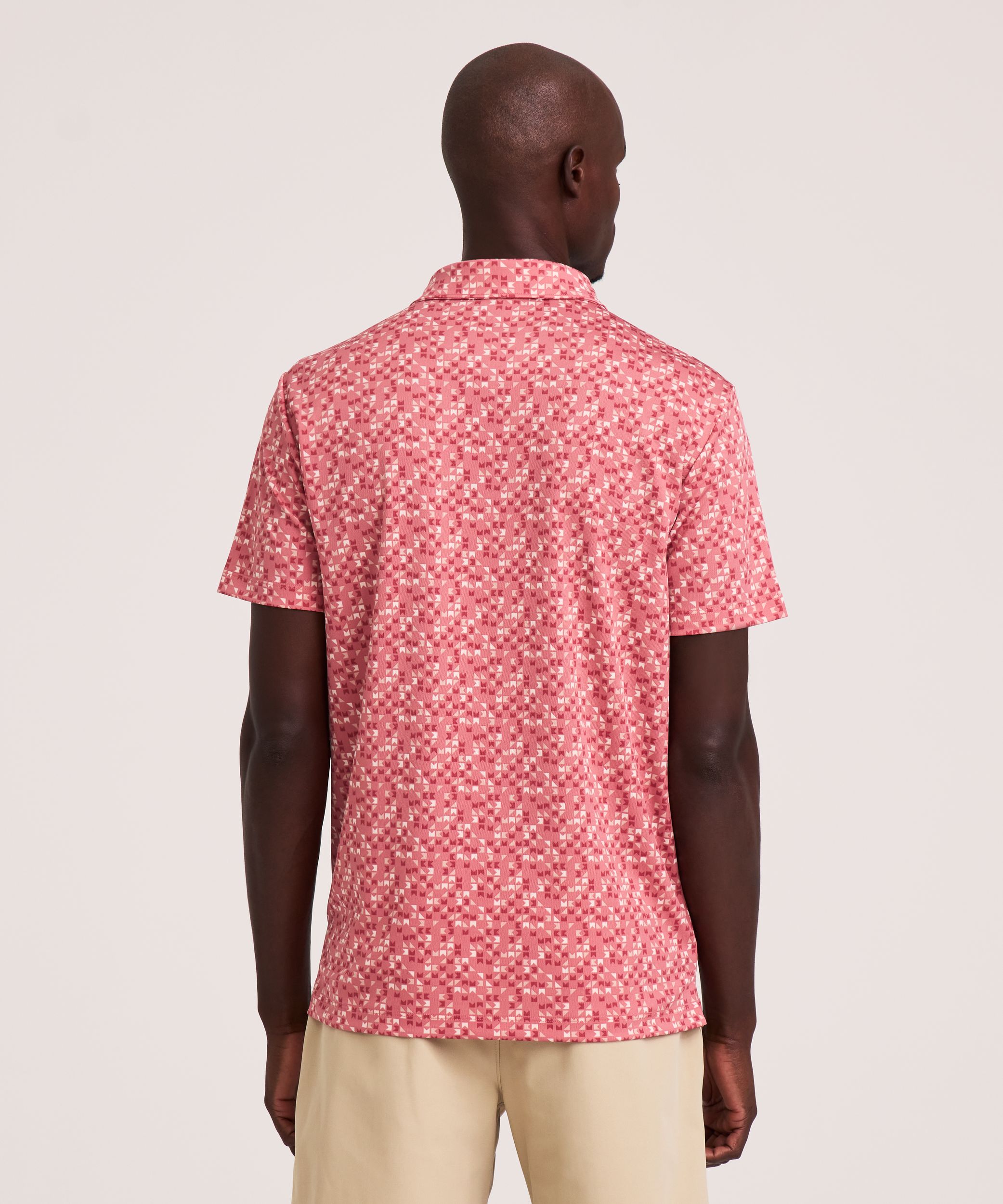 Denver Hayes Short Sleeve Comfort Dry Patterned Polo