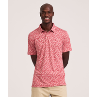 Polo à motif à manches courtes avec Confort au sec, Denver Hayes Front_Flat