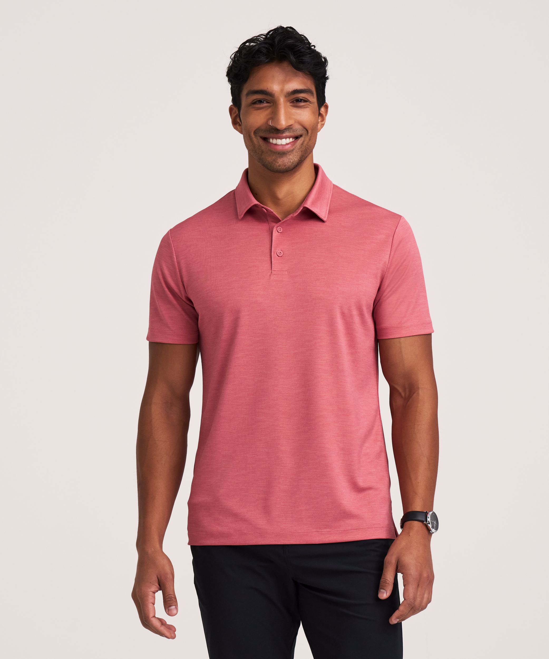 Polo à motif à manches courtes avec Confort au sec, Denver Hayes