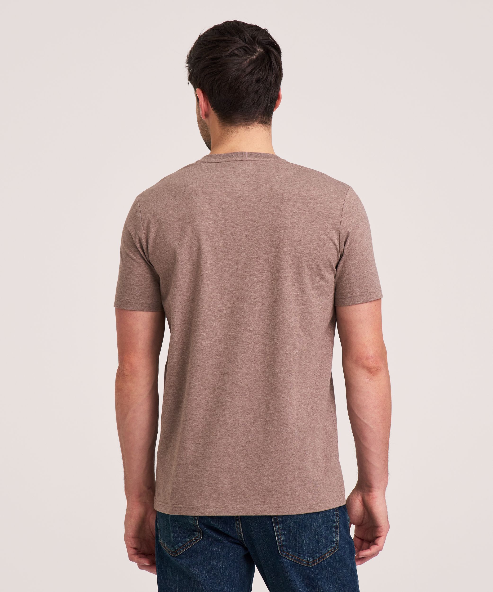 Denver Hayes Men's Stretch Short Sleeve Henley Shirt