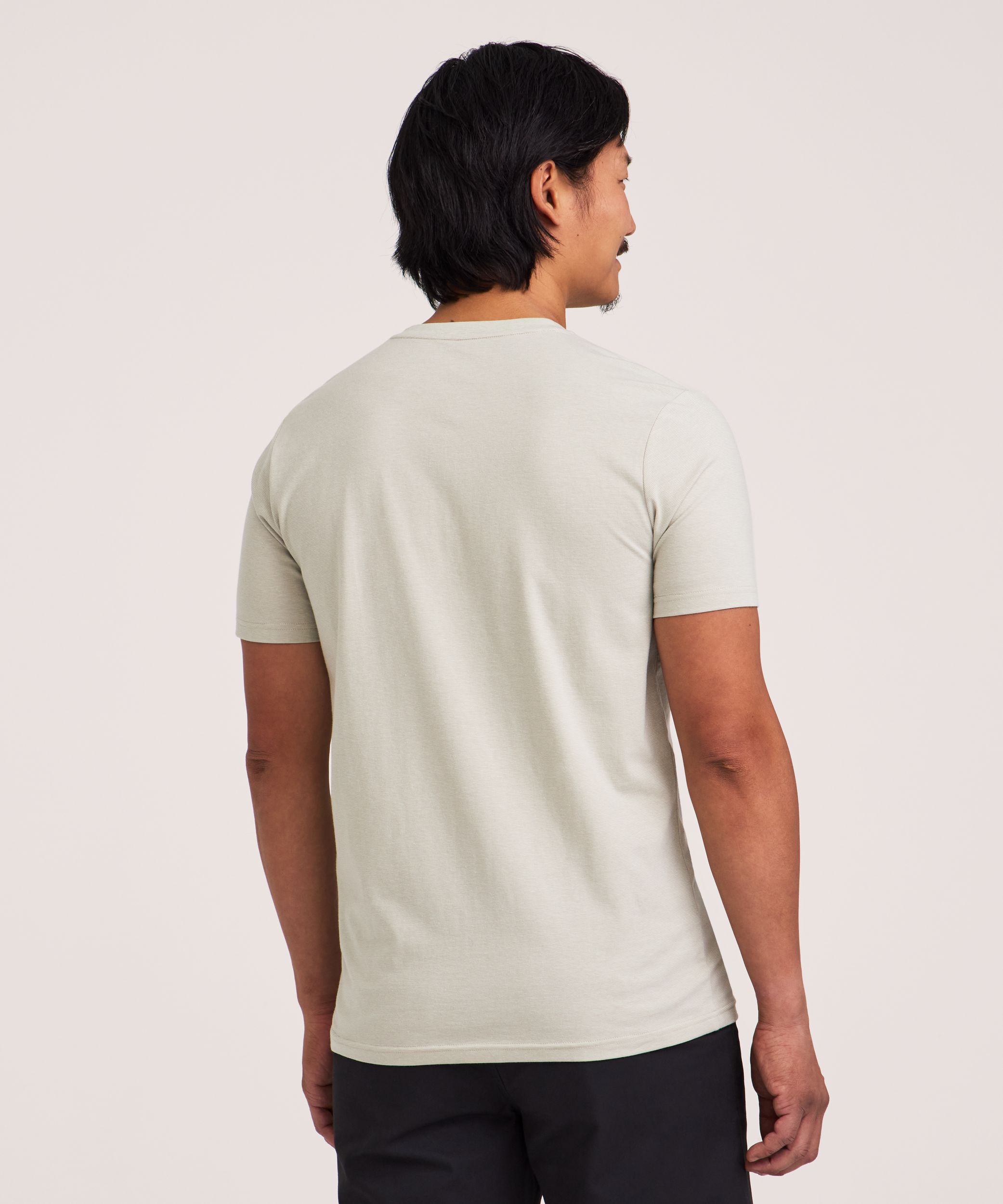 Denver Hayes Men's Stretch Short Sleeve Henley Shirt
