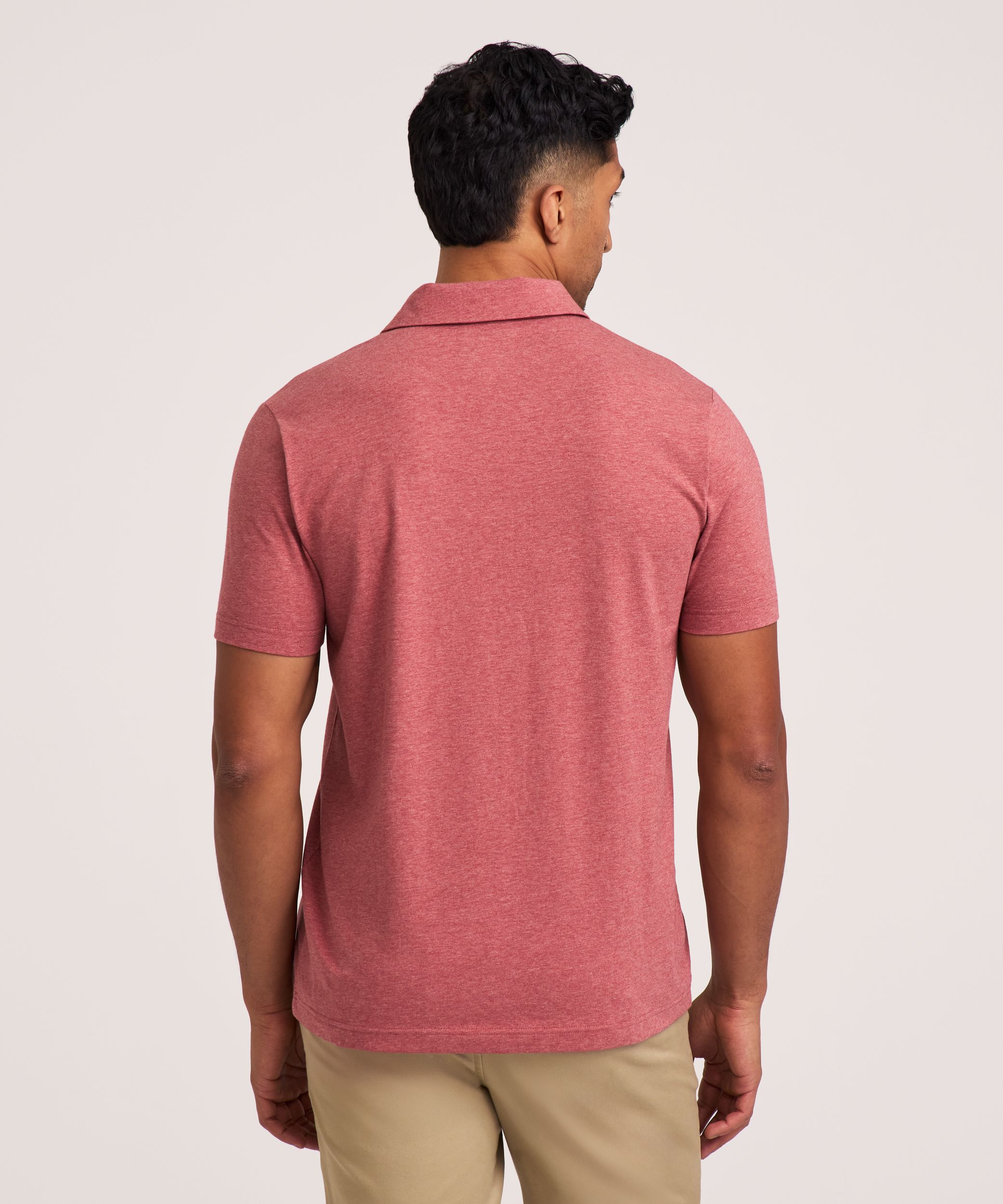 Denver Hayes Men's Modern Fit Stretch Polo Shirt