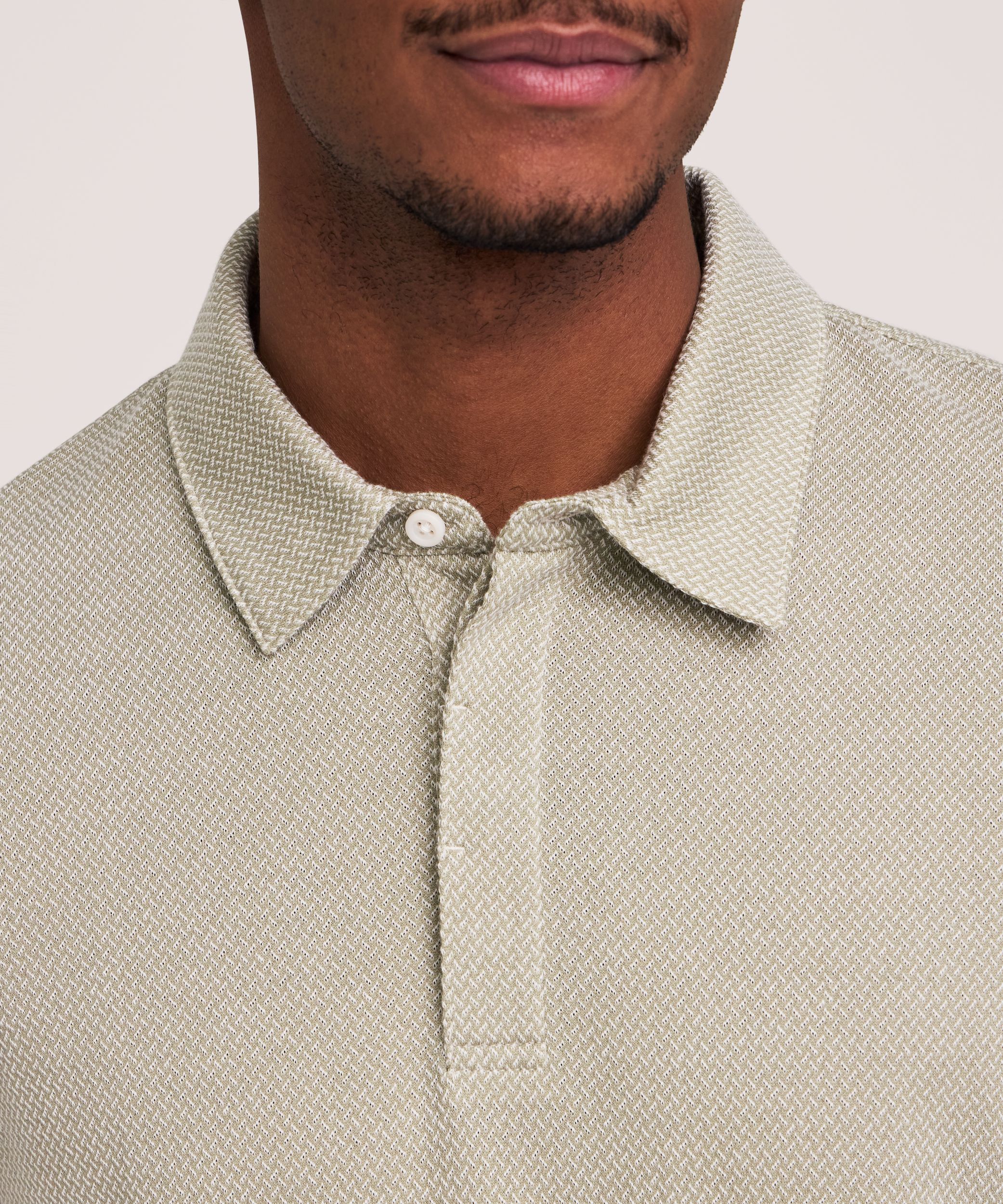 Denver Hayes Short Sleeve Jacquard Polo