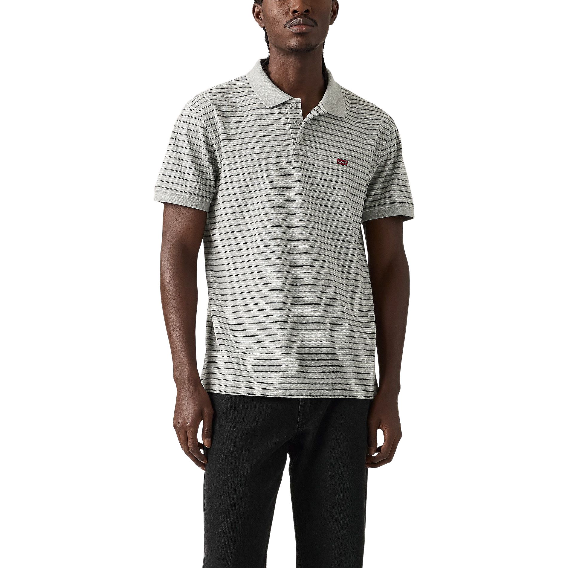 Levi's Men's Housemark Stripe Short Sleeve Polo Shirt