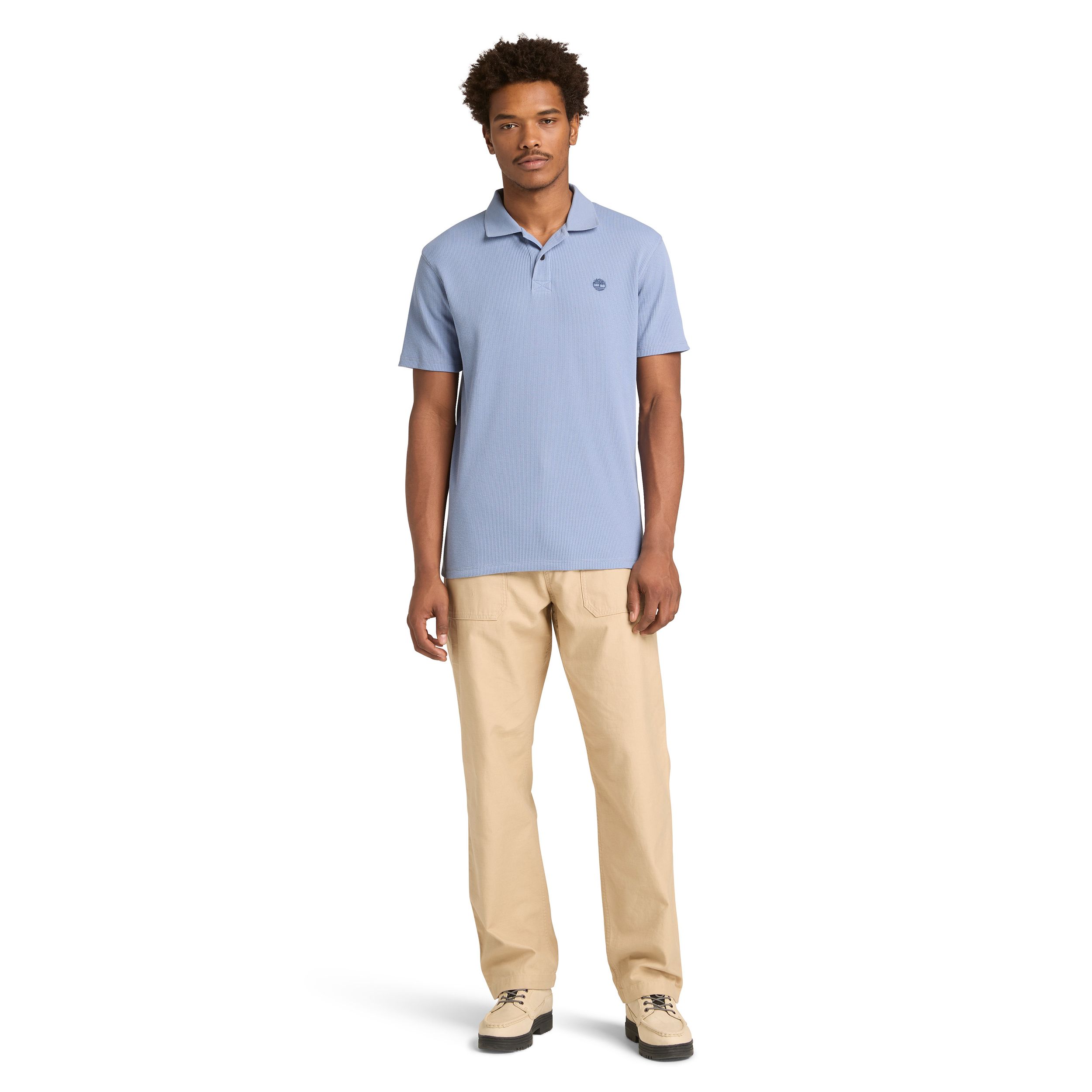 Polo à manches courtes en point de brioche pour hommes, Wharf River, Timberland