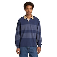 Timberland Men's Long Sleeve Rugby Shirt Front_Flat