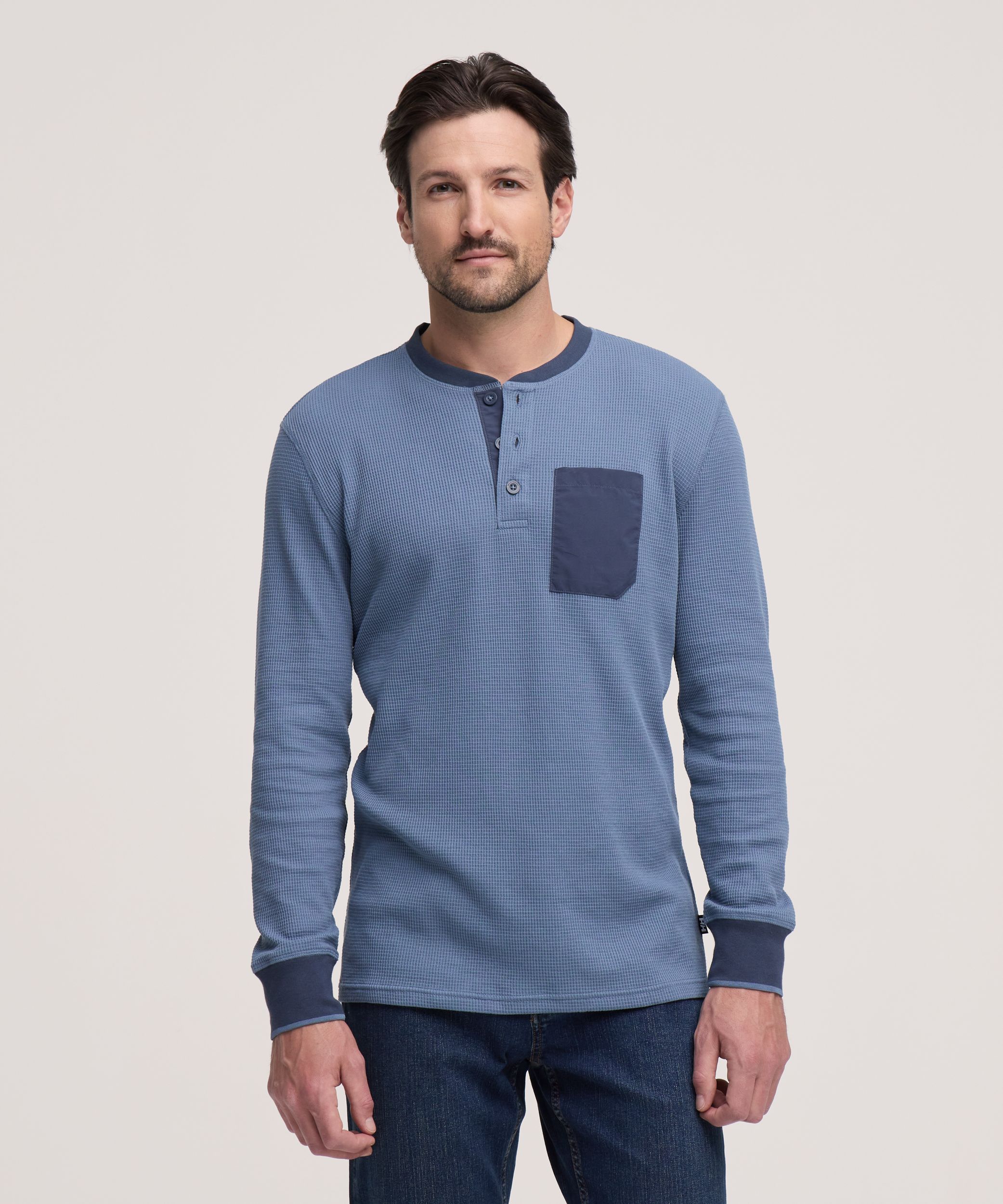 Chemise Henley en point de brioche pour hommes, Helly Hansen