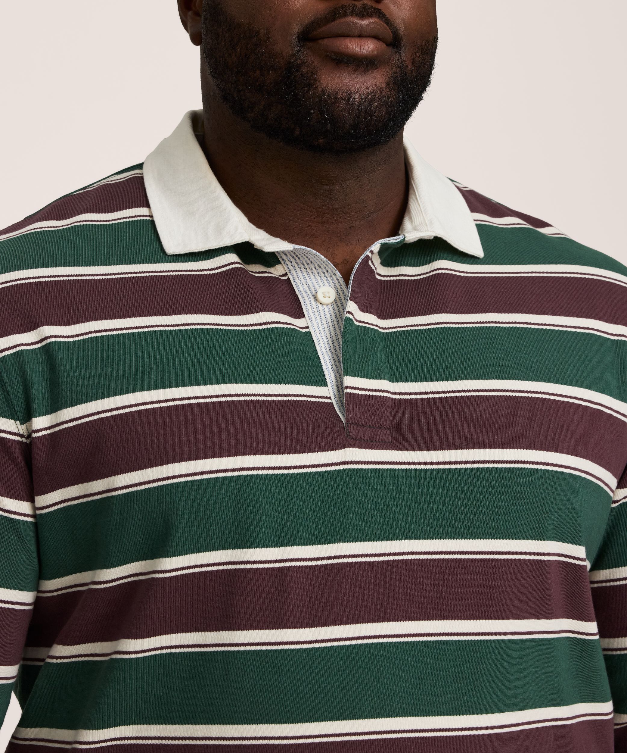 Polo de rugby à manches longues pour hommes, Denver Hayes