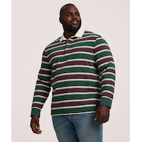 Denver Hayes Men's Long Sleeve Rugby Shirt Front_Angled_Left