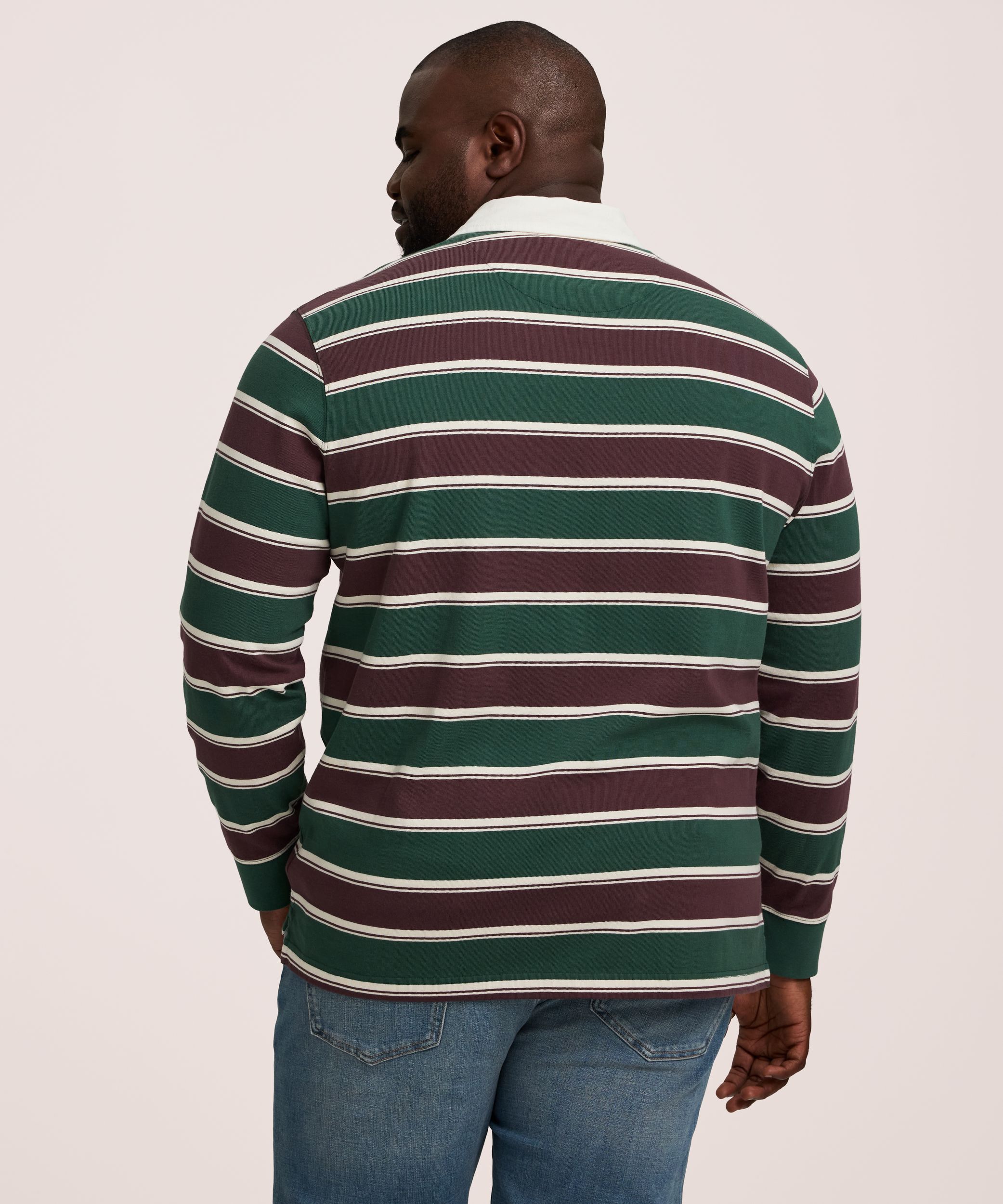 Polo de rugby à manches longues pour hommes, Denver Hayes