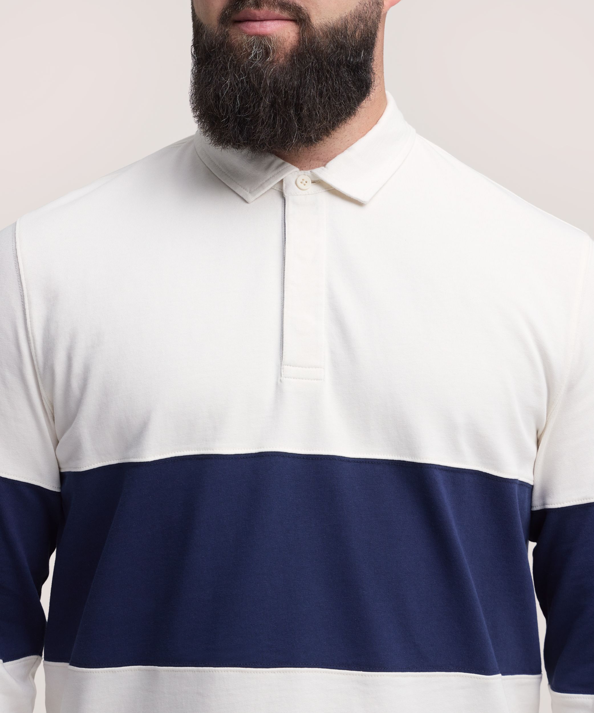Denver Hayes Men's Long Sleeve Rugby Shirt