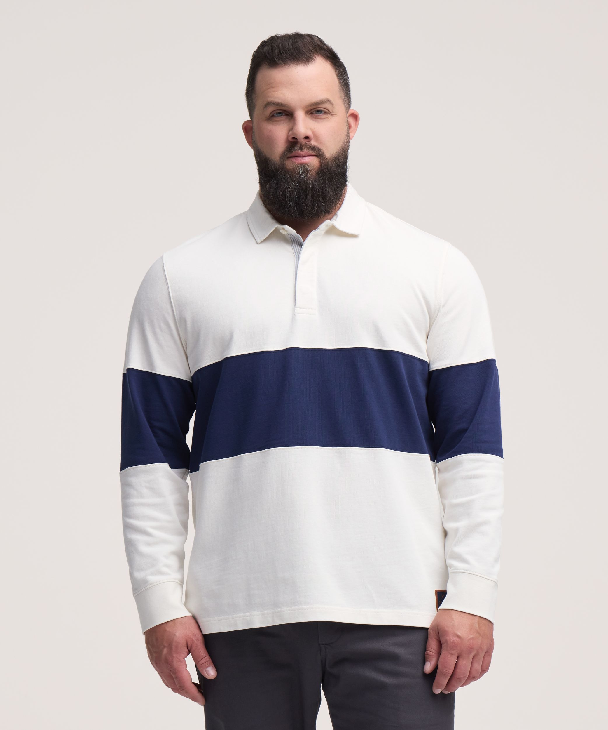 Denver Hayes Men's Long Sleeve Rugby Shirt
