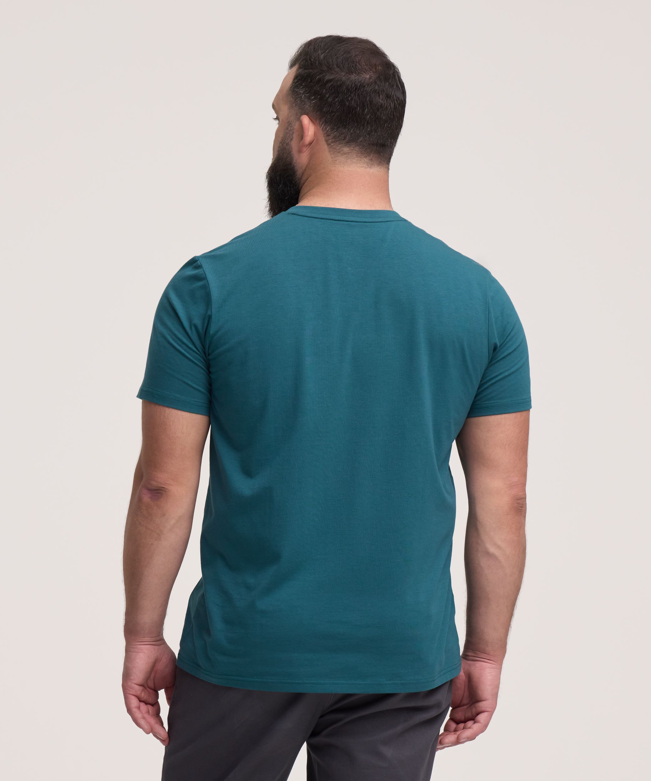 Denver Hayes Men's Stretch Short Sleeve Henley Shirt