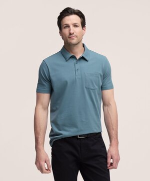 Denver Hayes Men's Modern Fit Stretch Polo Shirt