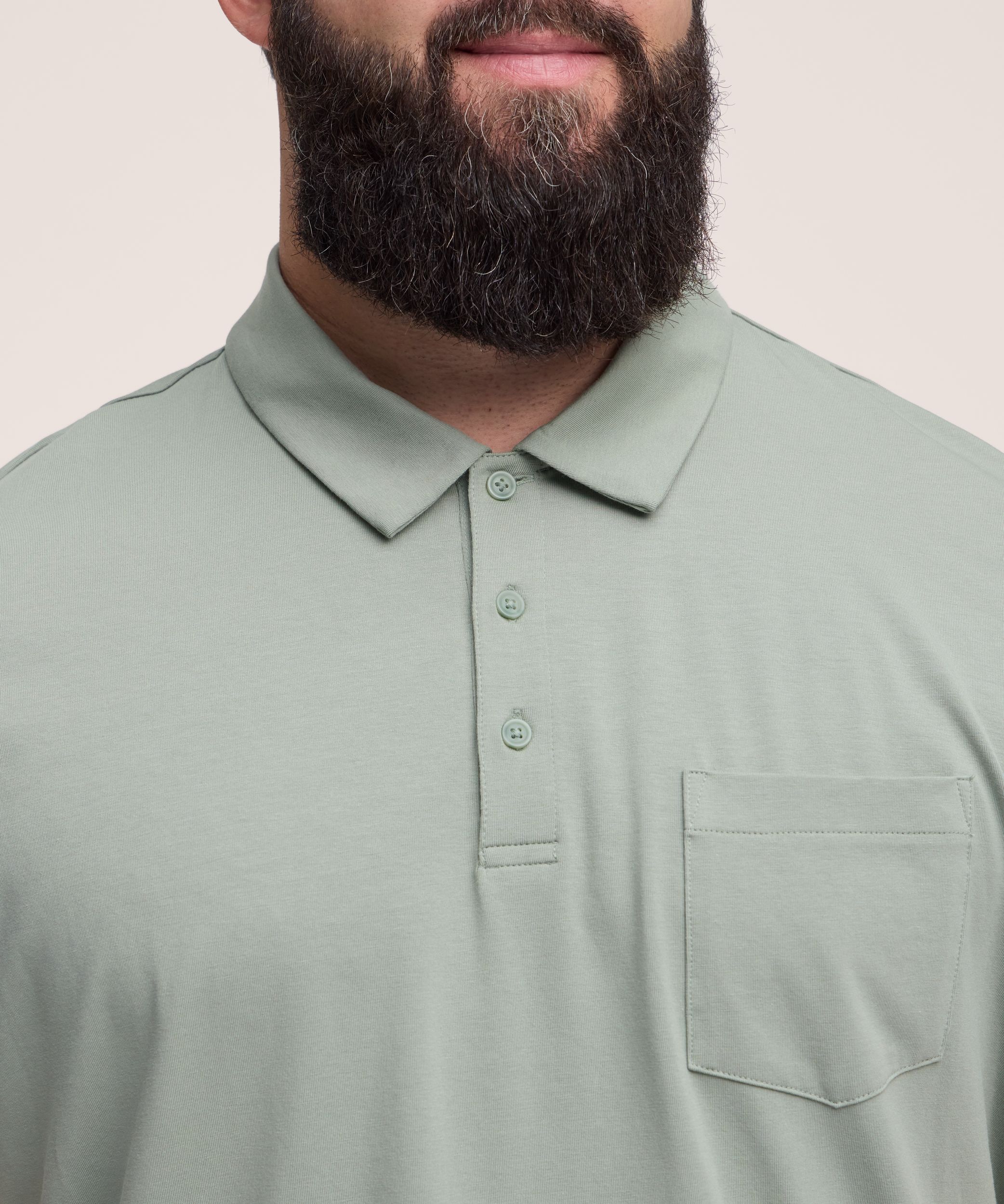 Denver Hayes Men's Modern Fit Stretch Polo Shirt