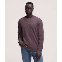 Denver Hayes Men's Long Sleeve Interlock Henley Shirt