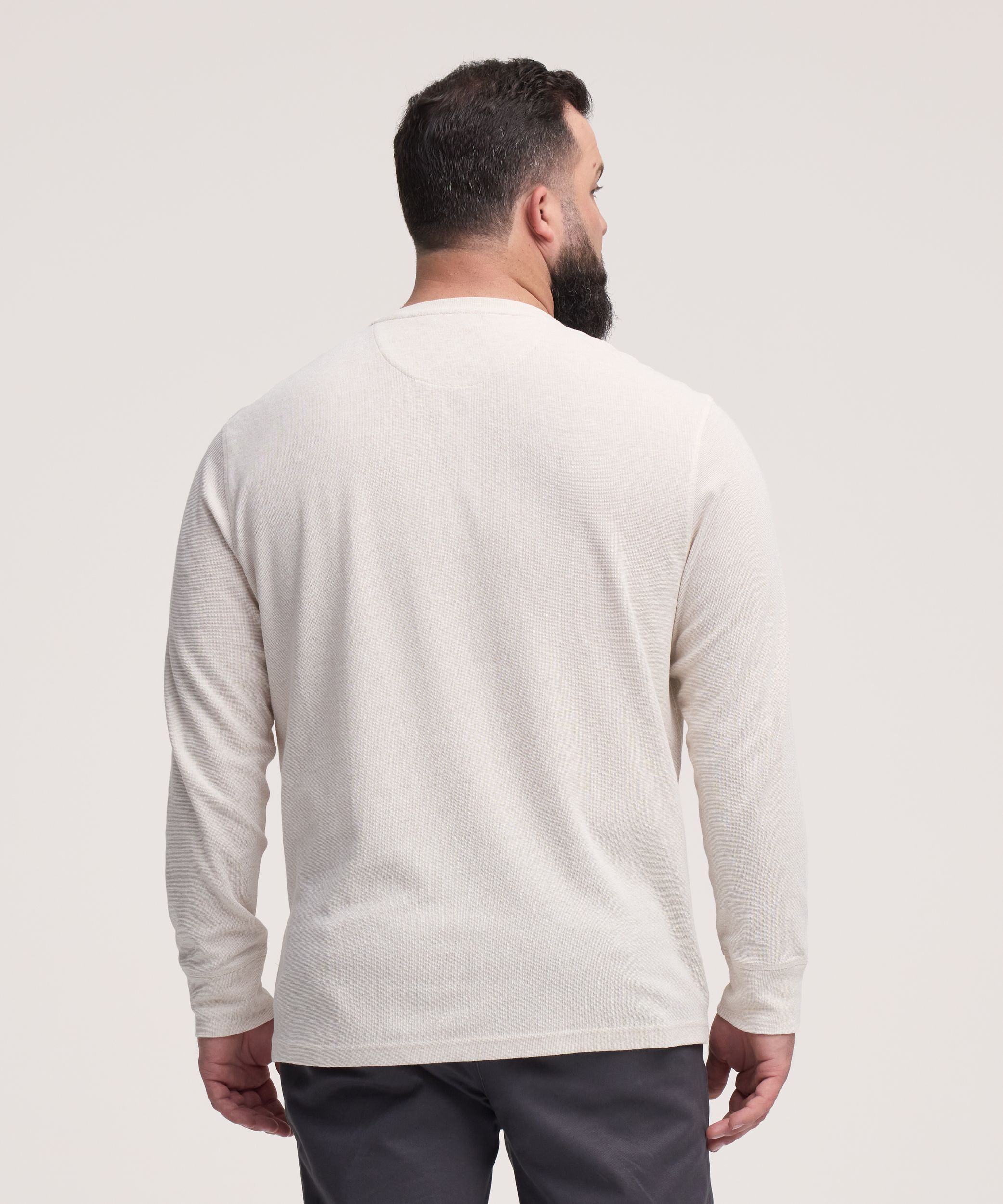 Haut Henley interlock à manches longues pour hommes, Denver Hayes