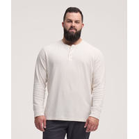 Denver Hayes Men's Long Sleeve Interlock Henley Shirt