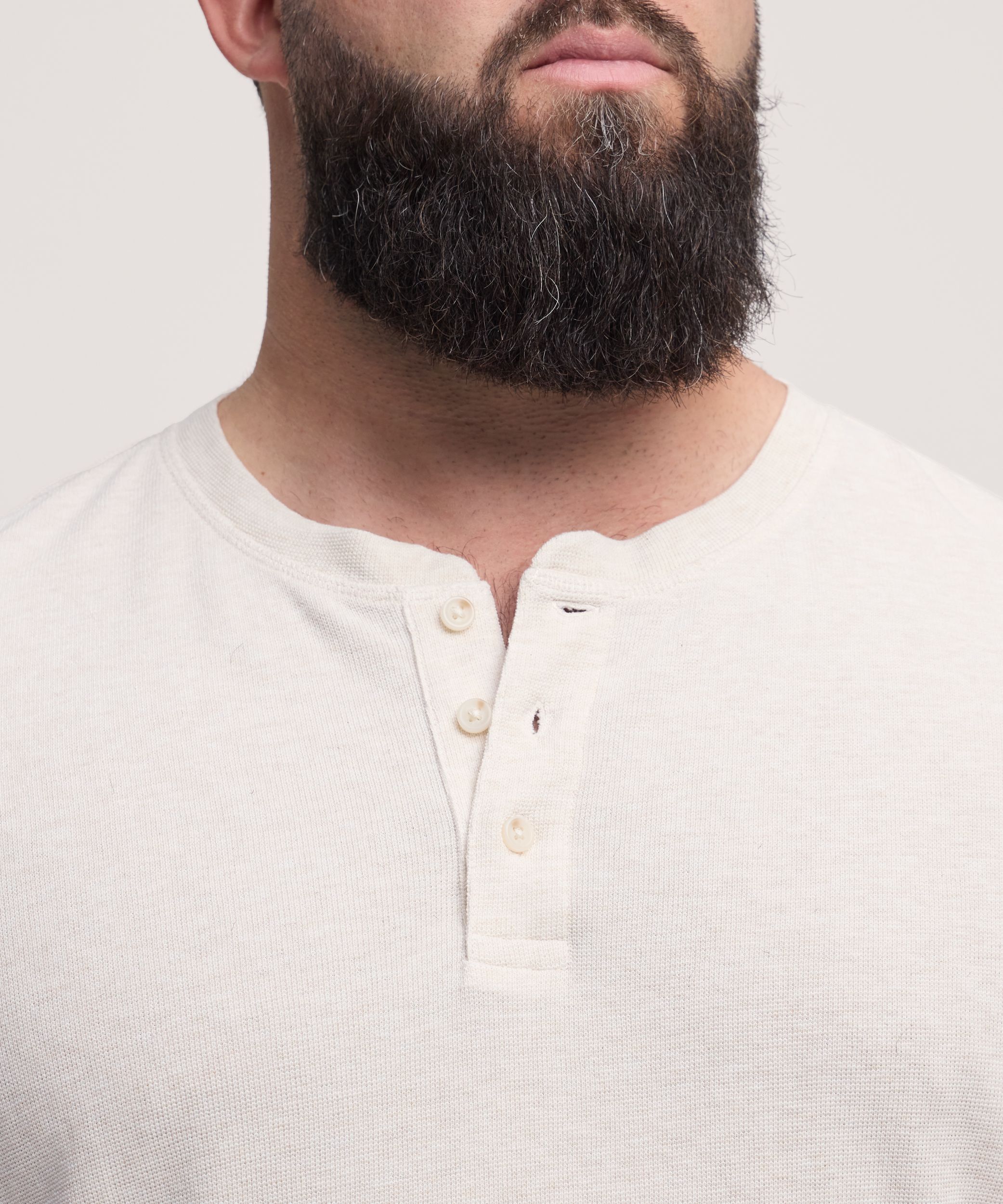 Haut Henley interlock à manches longues pour hommes, Denver Hayes