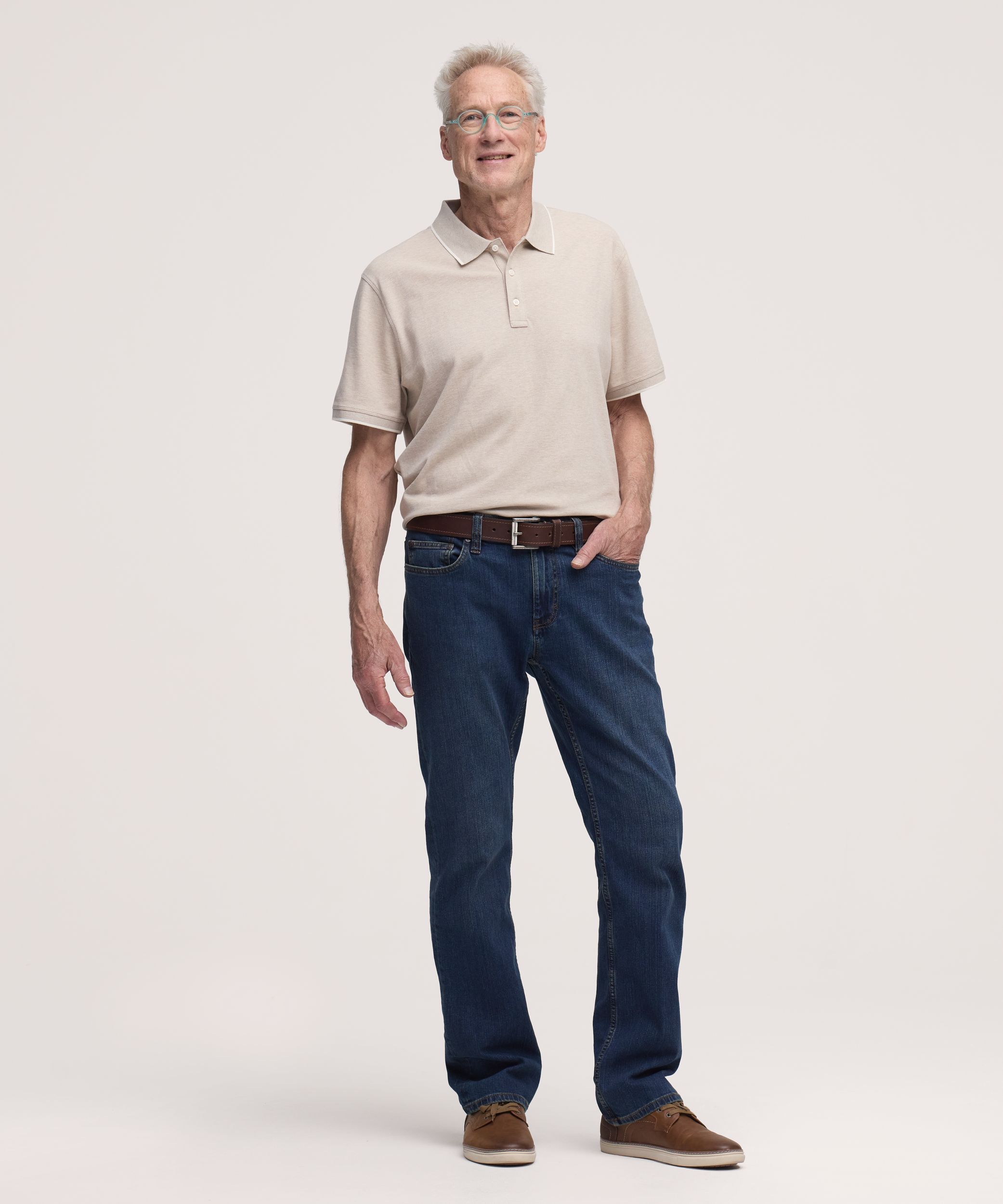 Polo piqué extensible pour hommes, 50&nbsp;lavages, Denver Hayes