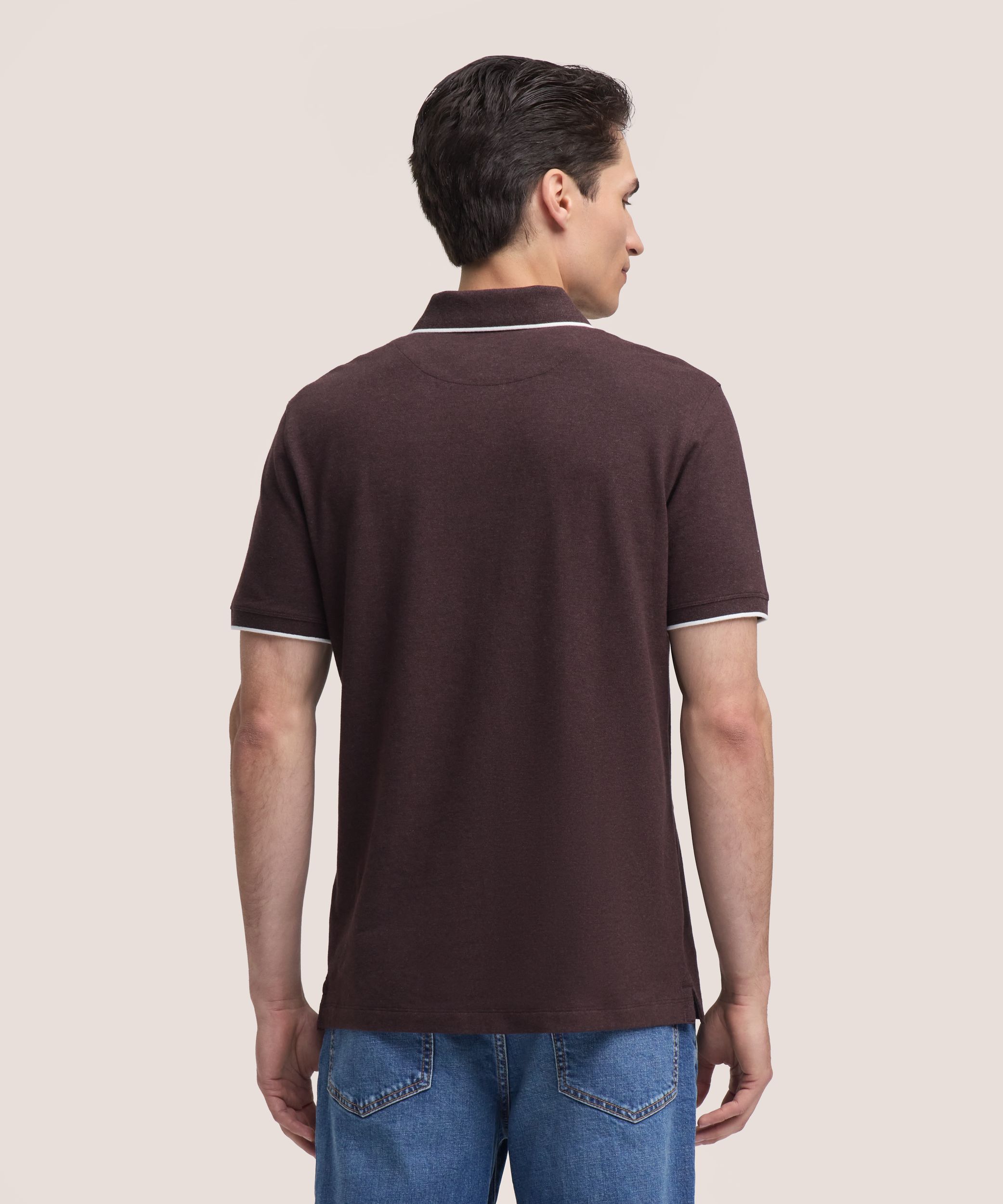 Denver Hayes Men's Stretch Pique Polo Shirt