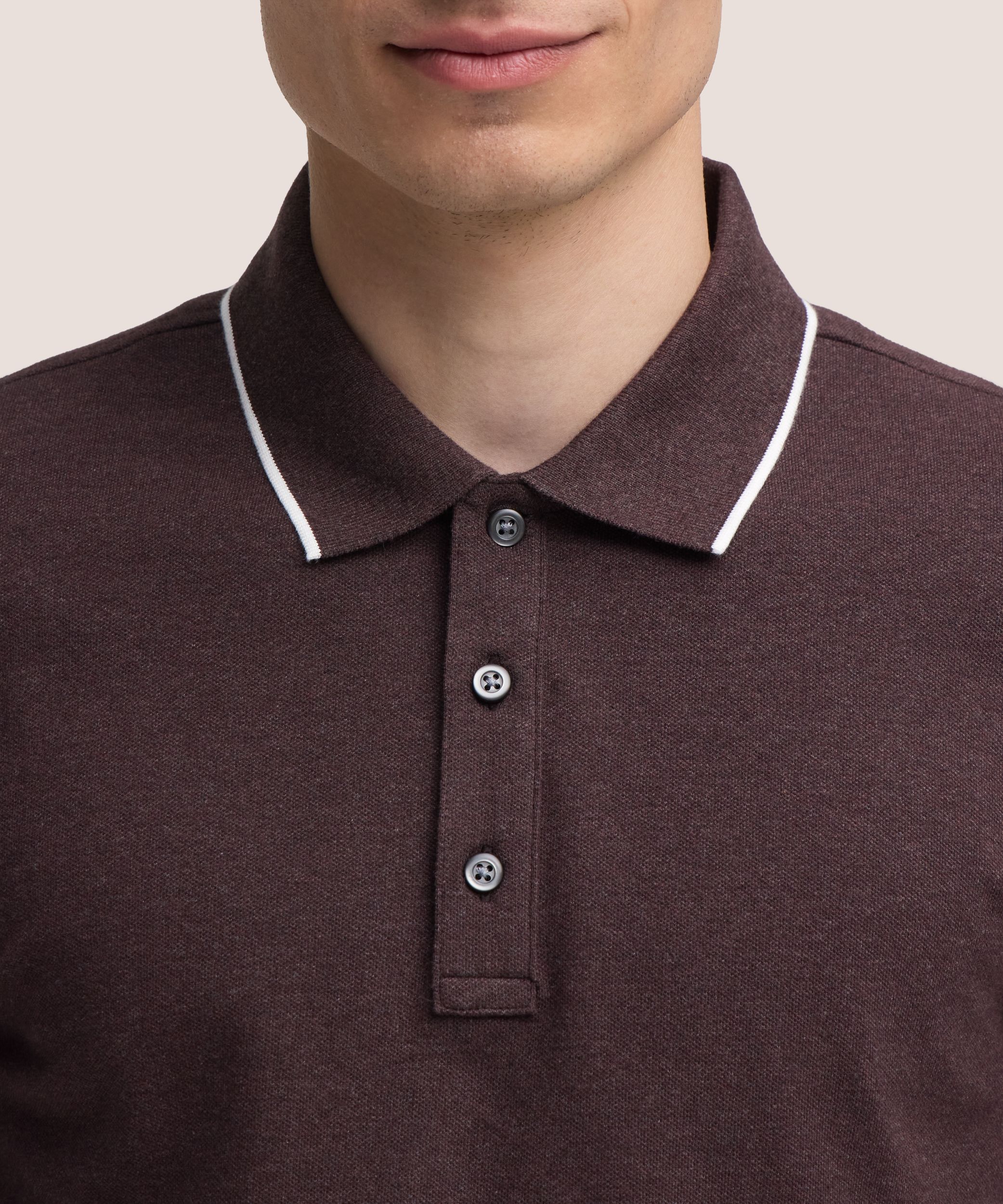 Denver Hayes Men's Stretch Pique Polo Shirt