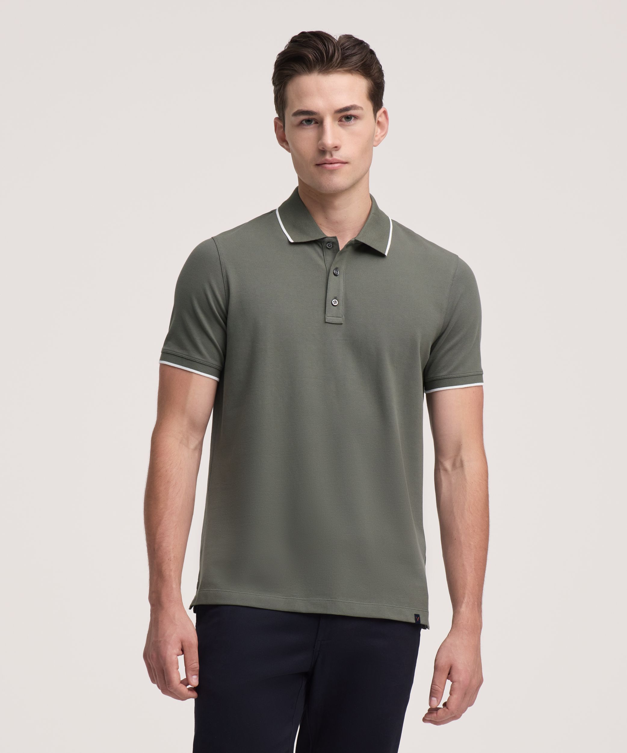 Denver Hayes Men's Stretch Pique Polo Shirt