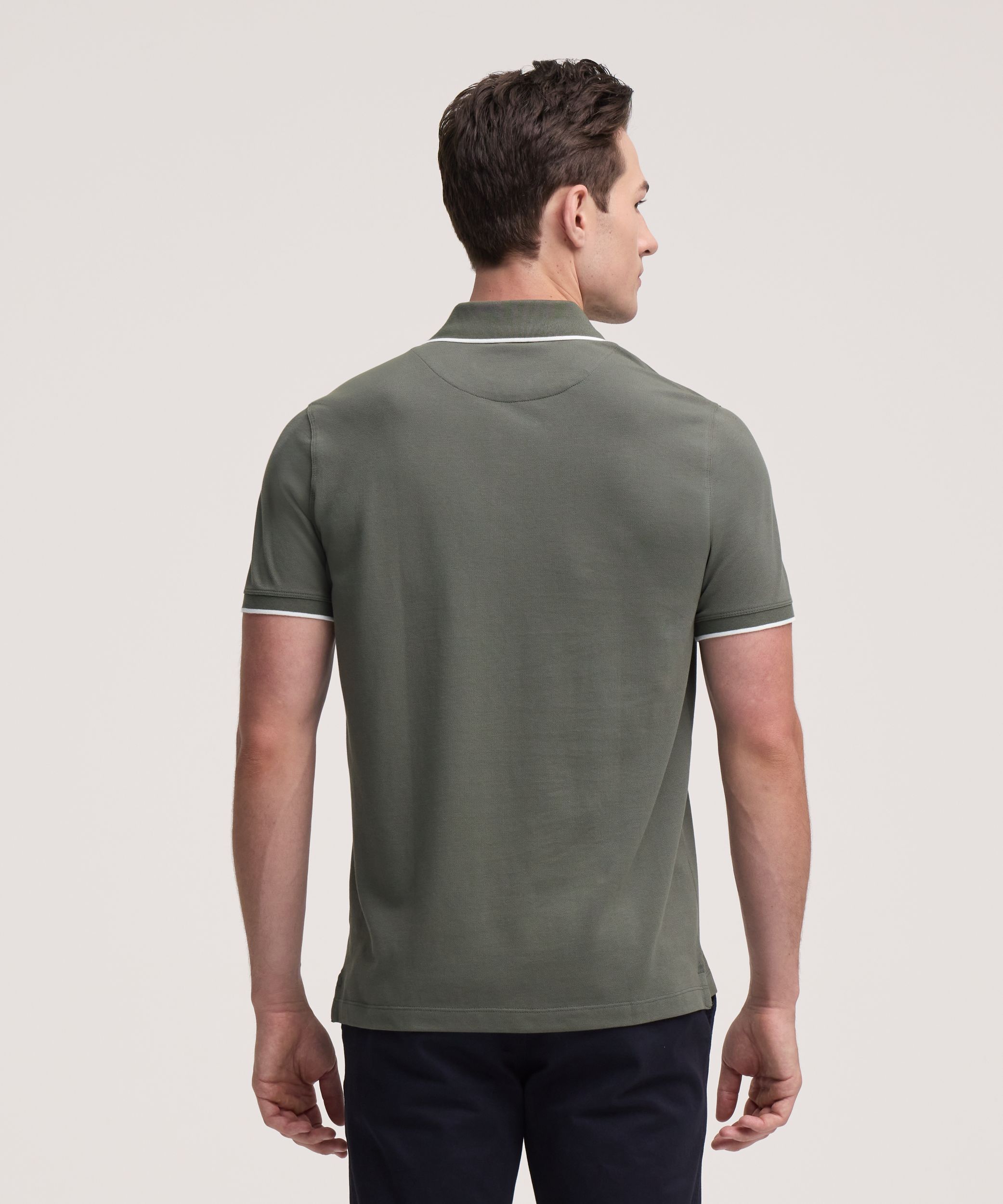 Denver Hayes Men's Stretch Pique Polo Shirt