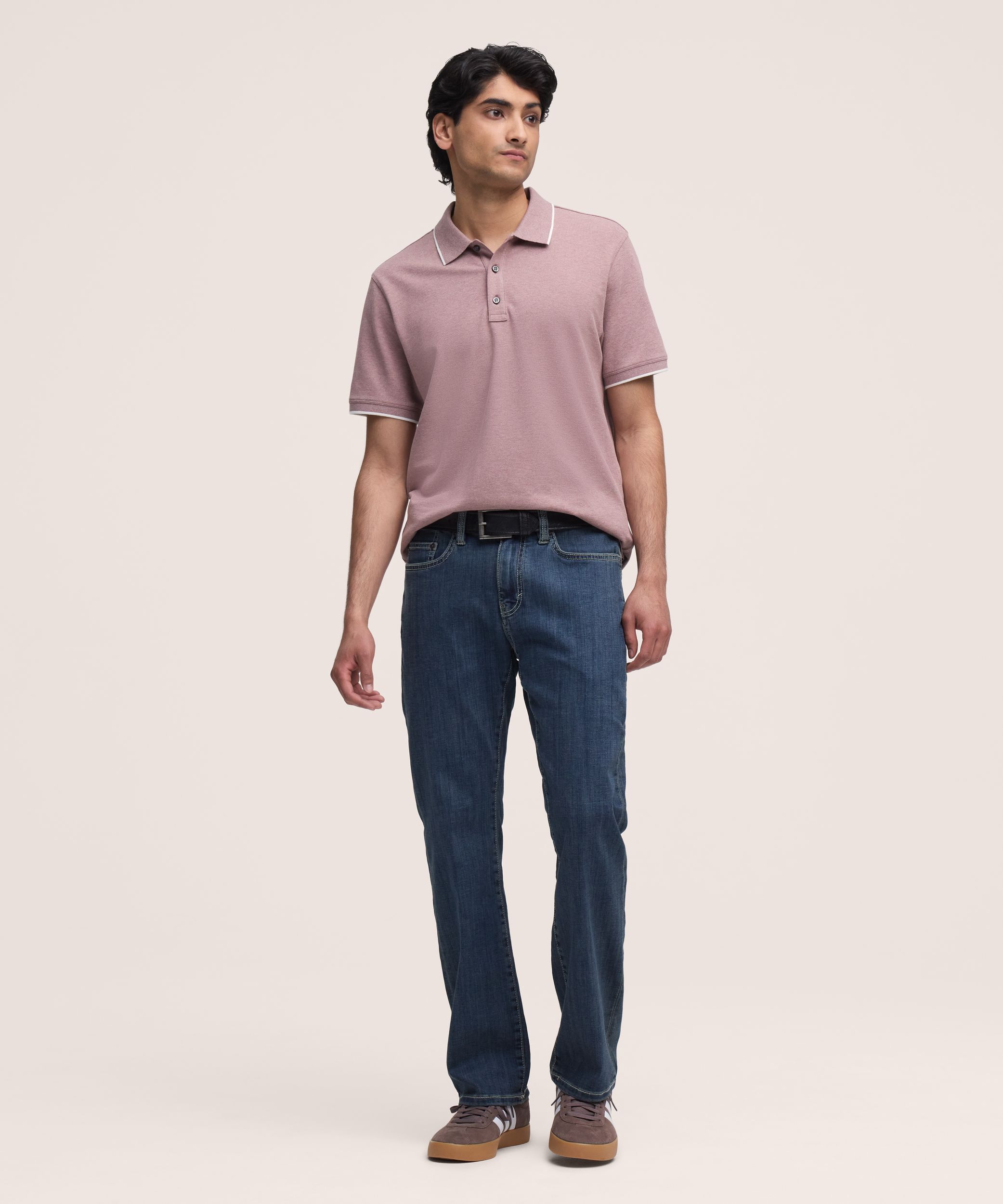 Polo piqué extensible pour hommes, 50&nbsp;lavages, Denver Hayes