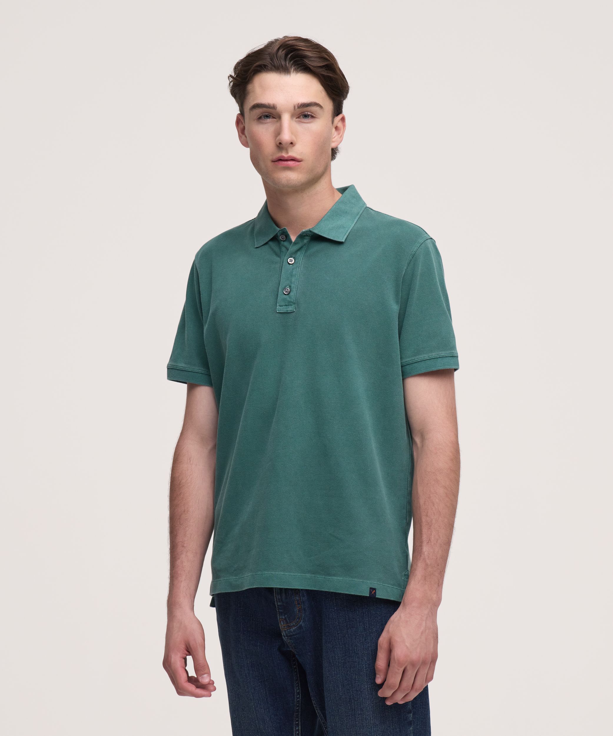 Denver Hayes Men's Stretch Pique Polo Shirt