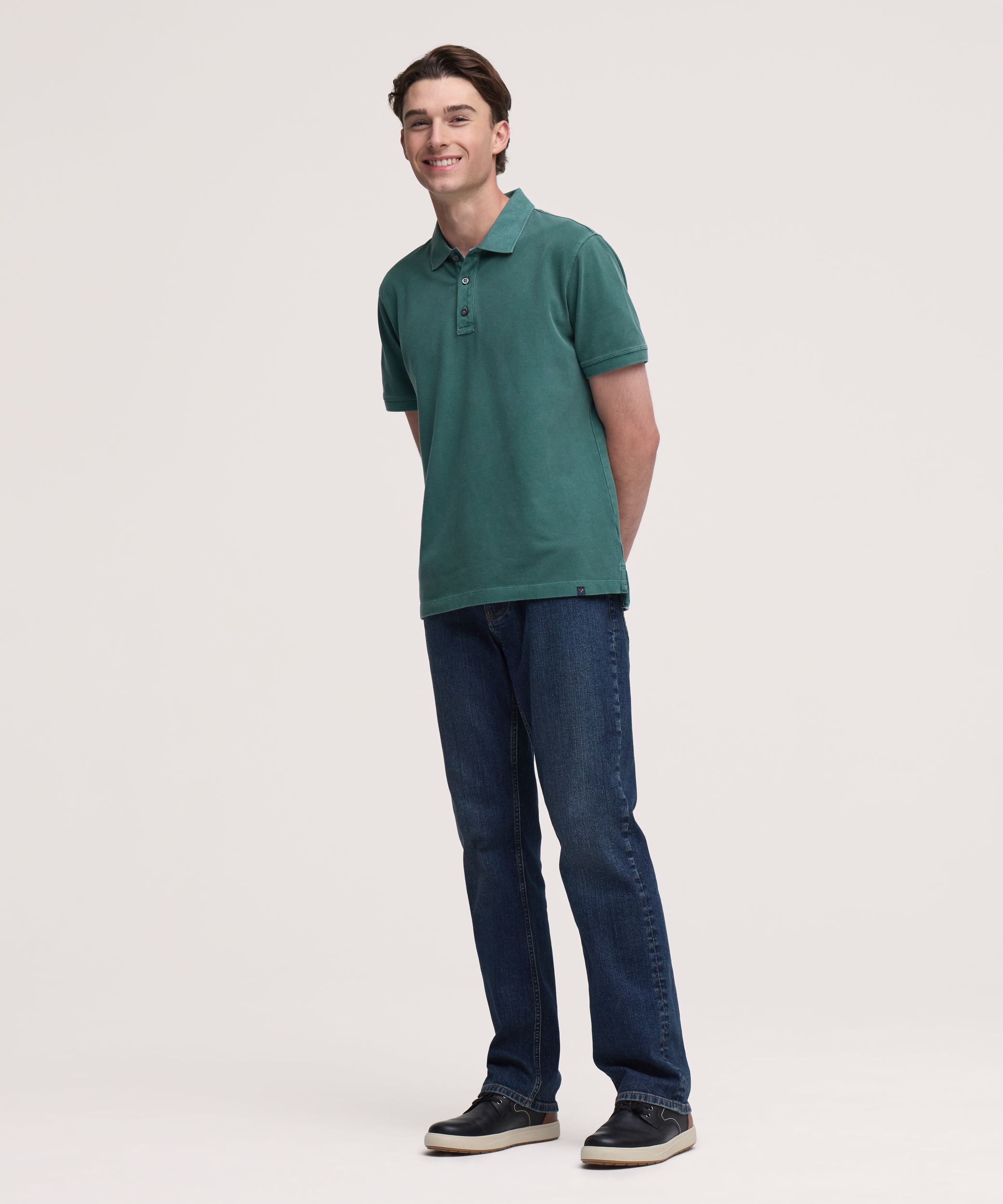 Denver Hayes Men's Stretch Pique Polo Shirt