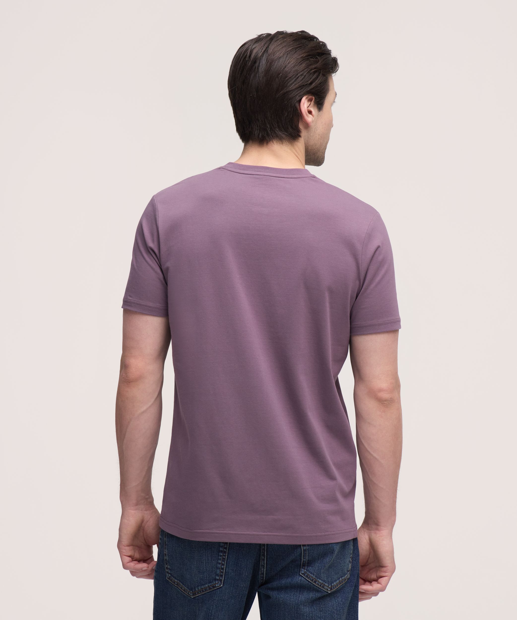 Denver Hayes Men's Stretch Short Sleeve Henley Shirt
