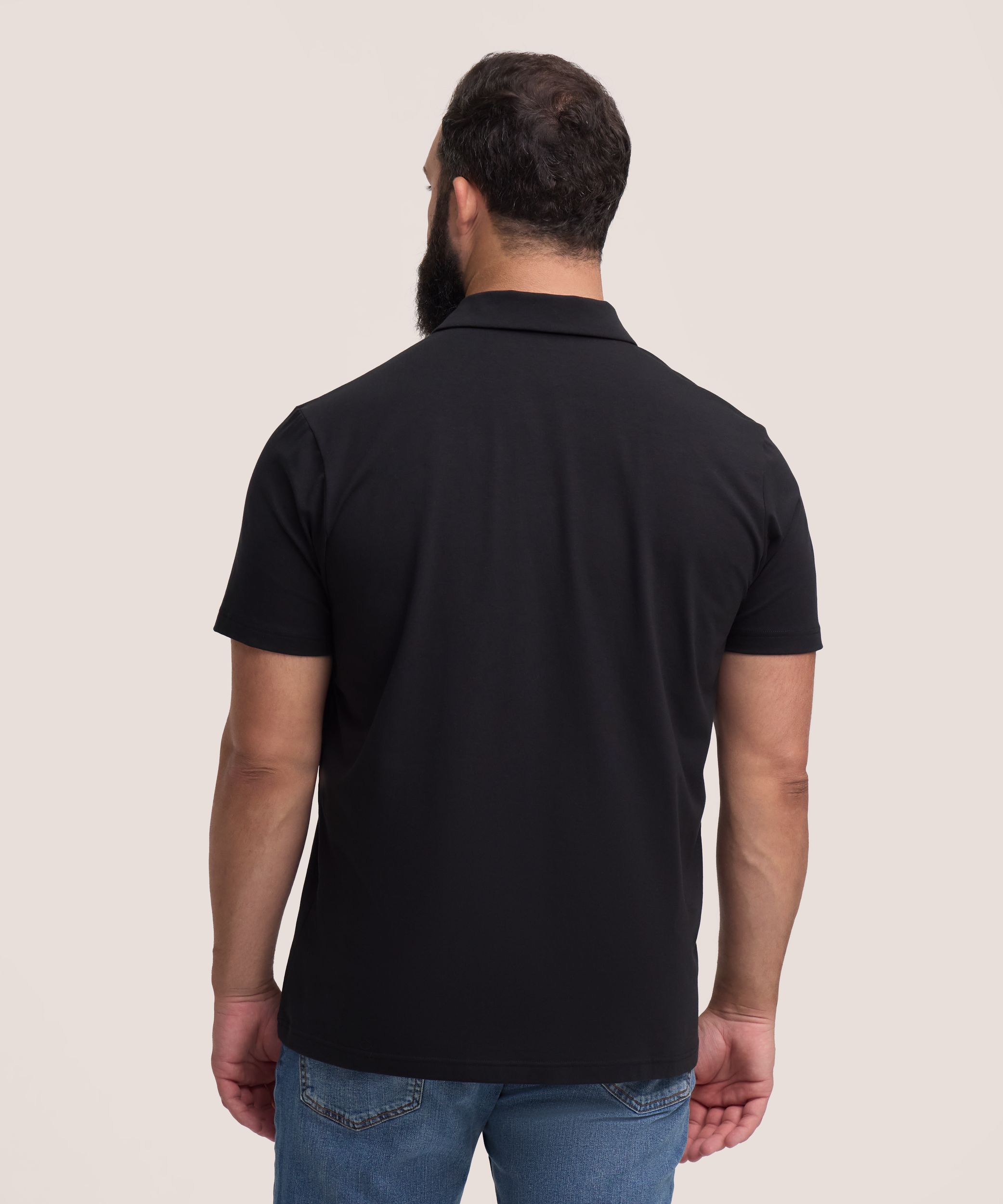 Denver Hayes Men's Stretch Short Sleeve Henley Shirt