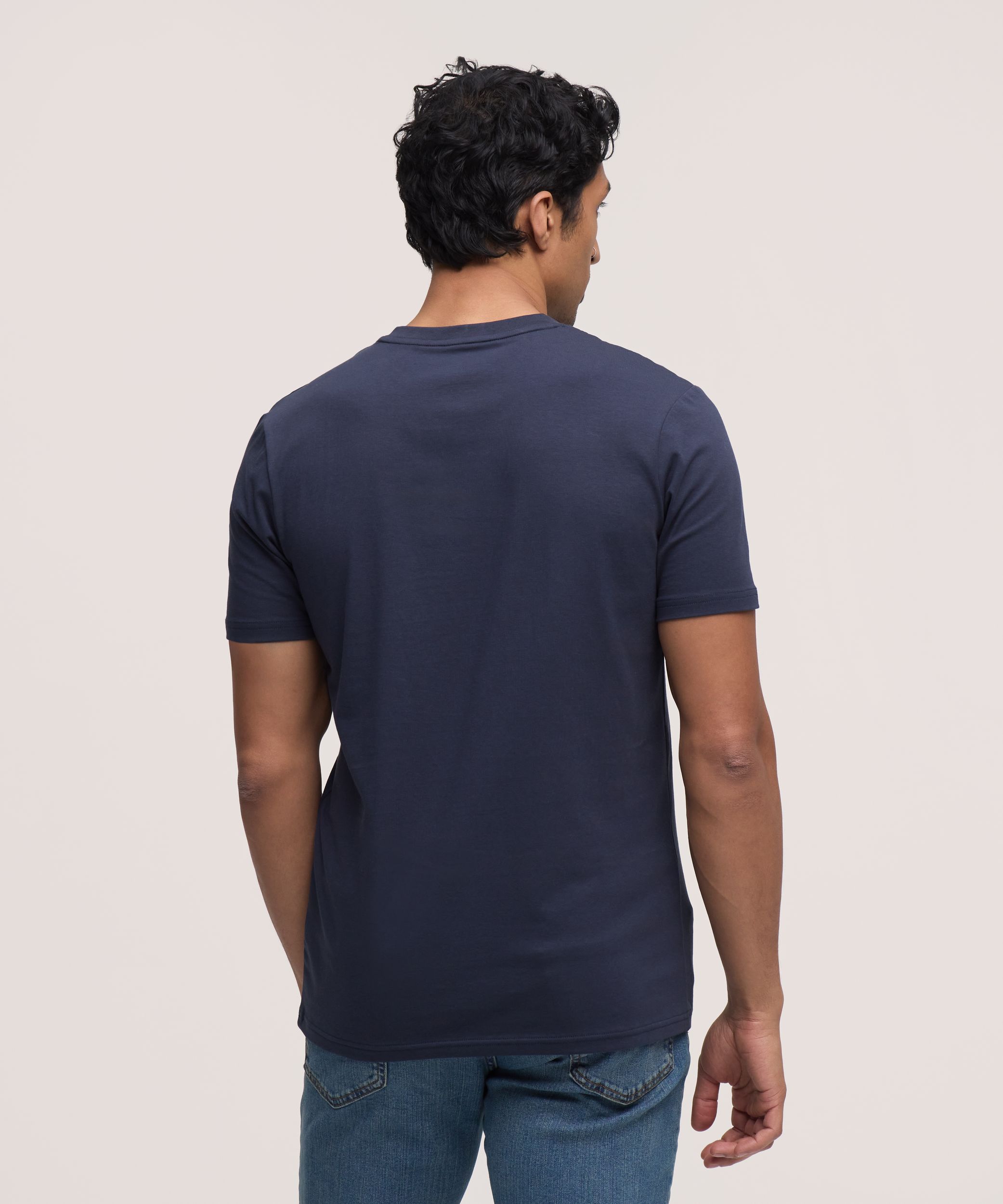 Denver Hayes Men's Stretch Short Sleeve Henley Shirt