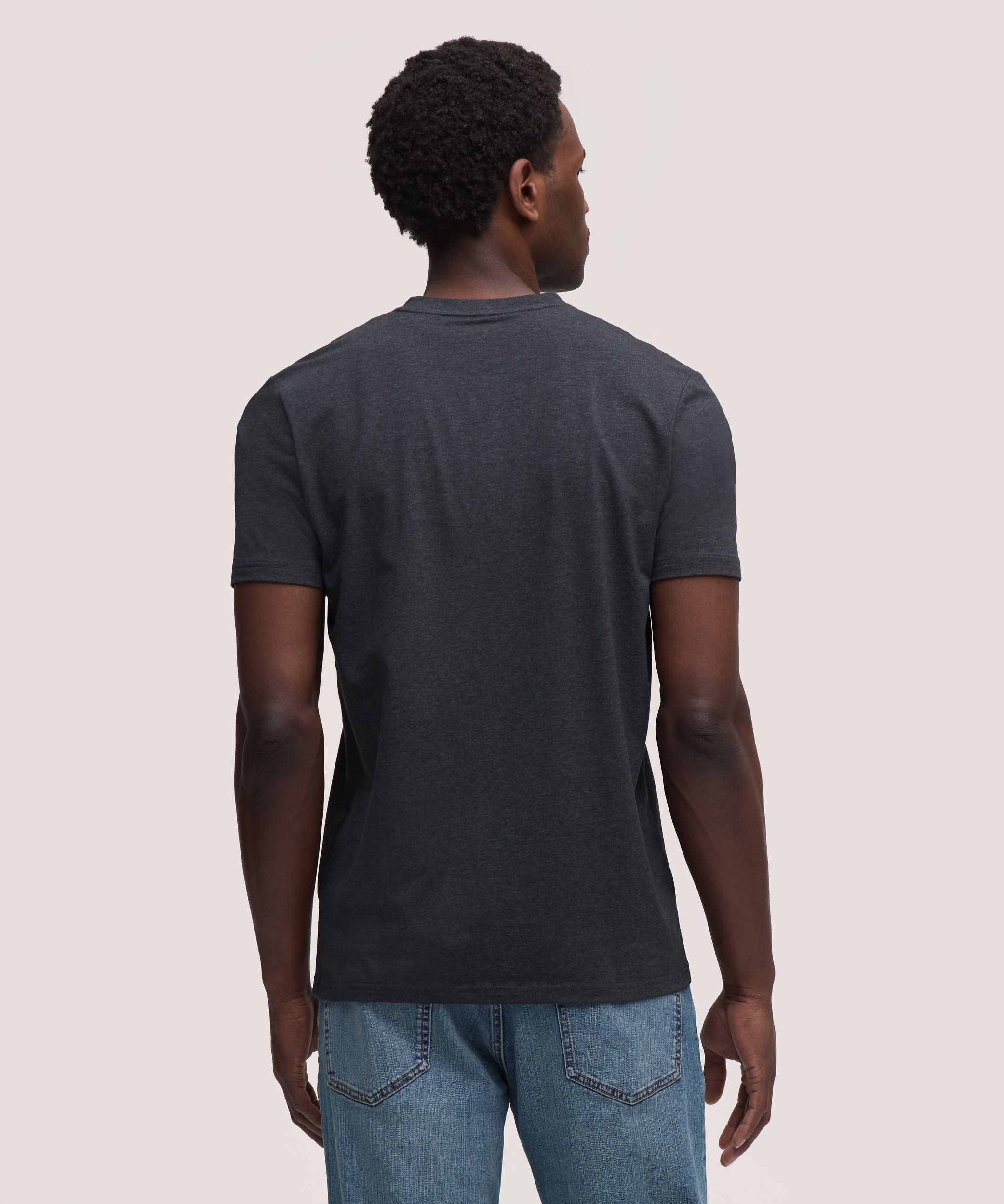 Denver Hayes Men's Stretch Short Sleeve Henley Shirt