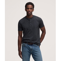 Haut Henley extensible à manches courtes pour hommes, Denver Hayes