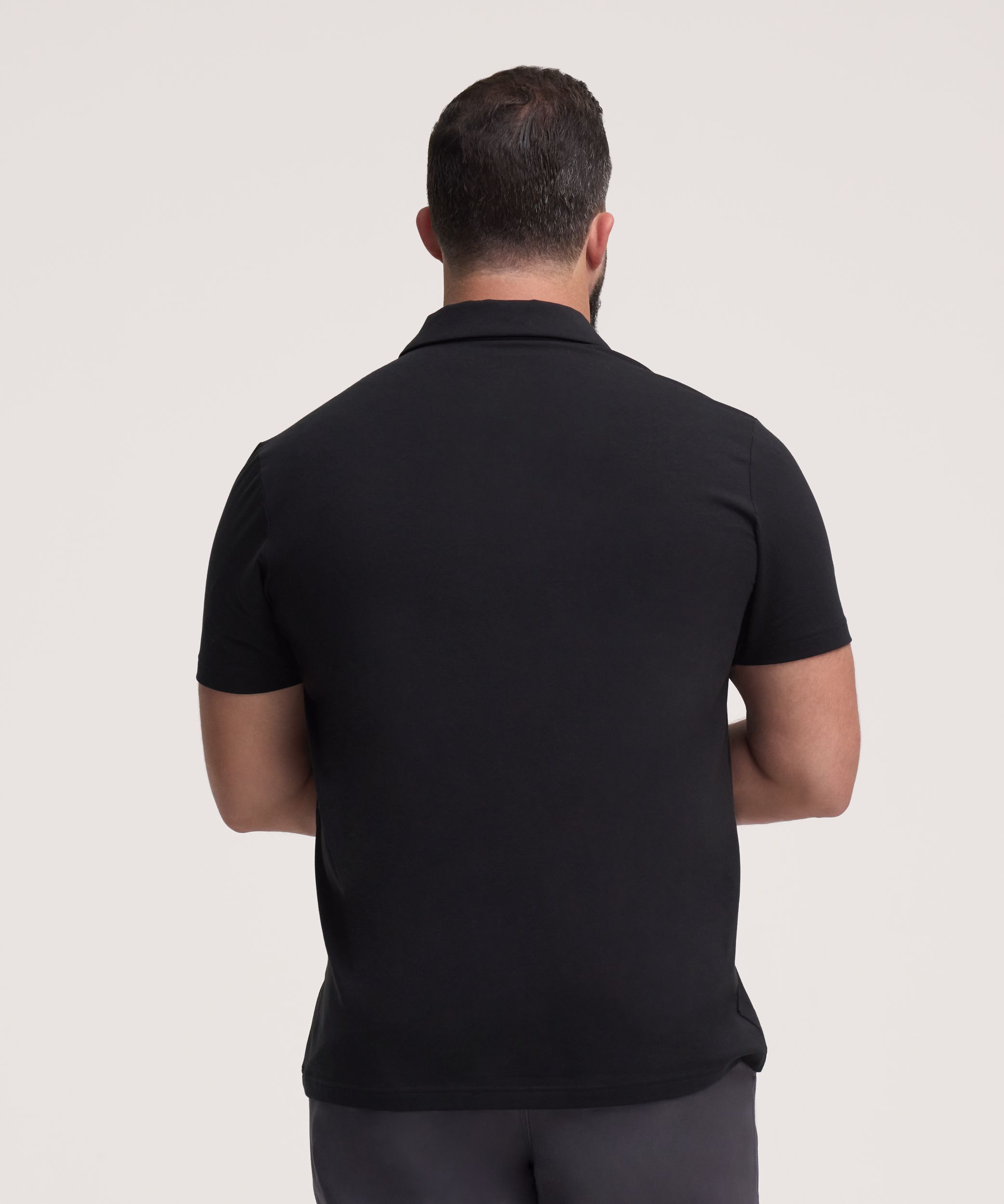 Denver Hayes Men's Modern Fit Stretch Polo Shirt