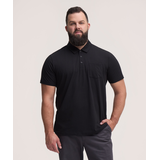 Denver Hayes Men's Modern Fit Stretch Polo Shirt Front_Flat
