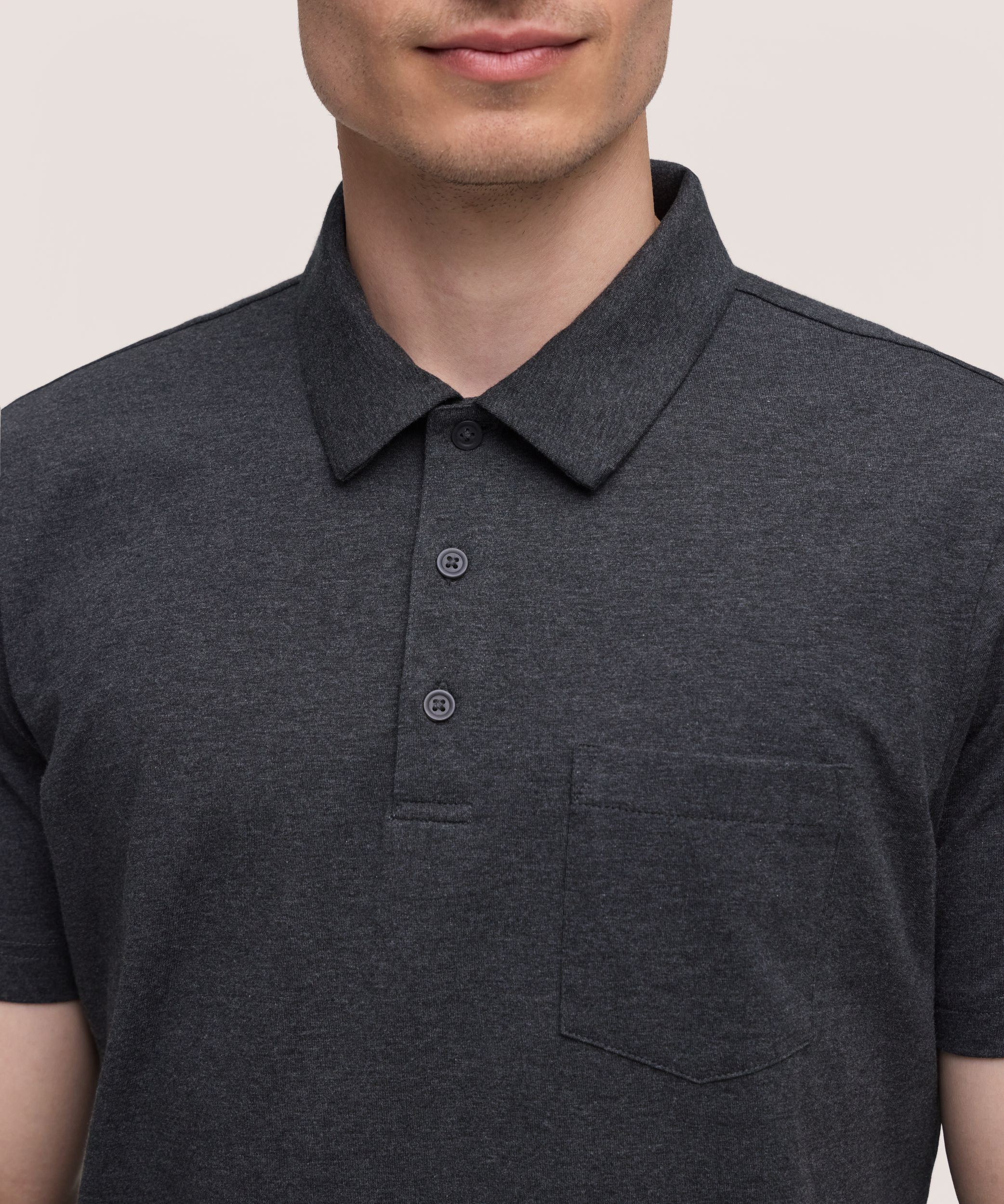 Denver Hayes Men's Modern Fit Stretch Polo Shirt