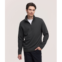 Denver Hayes Performance Men's Textured Quarter-Zip Long Sleeve Shirt