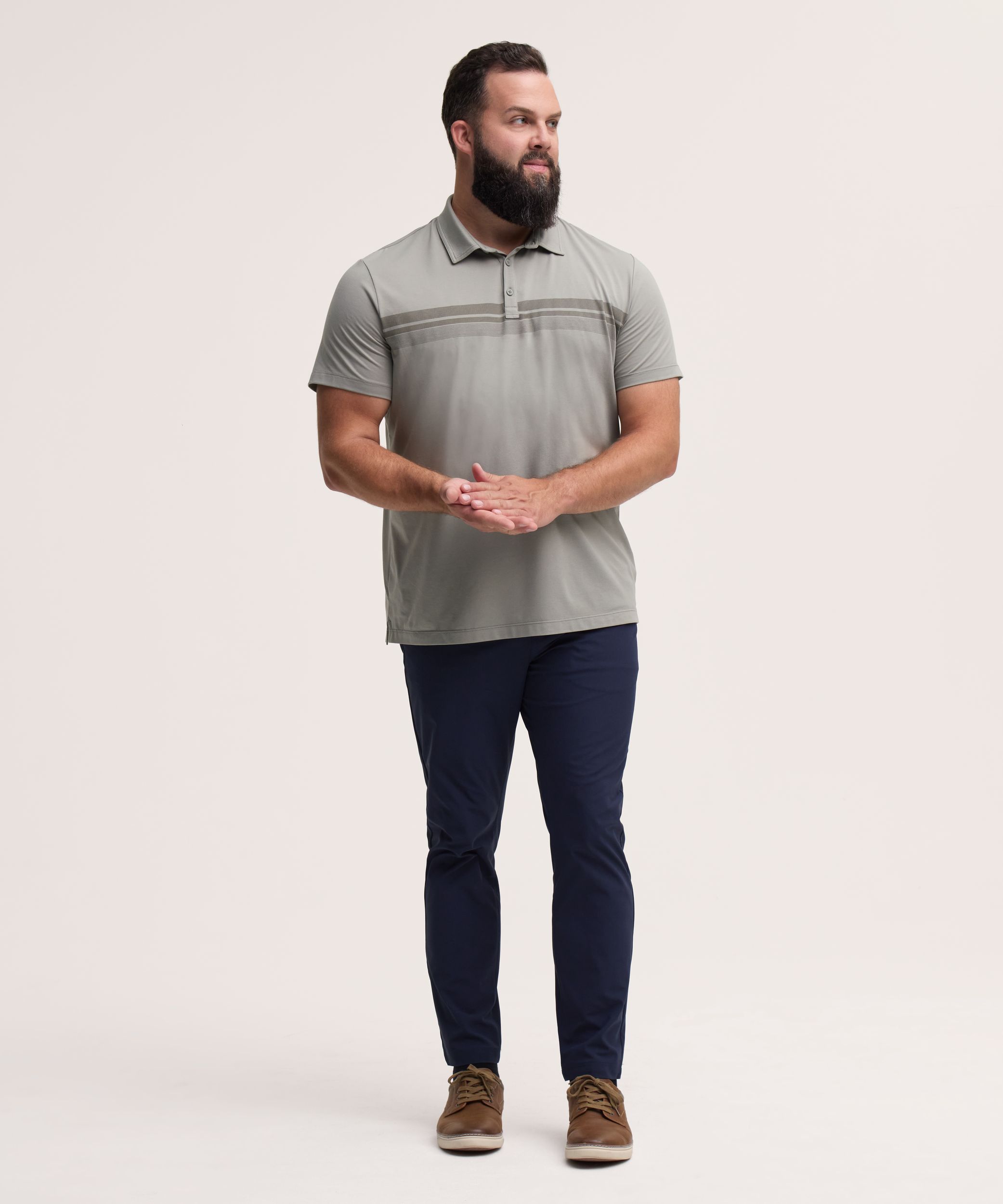 Denver Hayes Performance Men's Short Sleeve Stretch Polo
