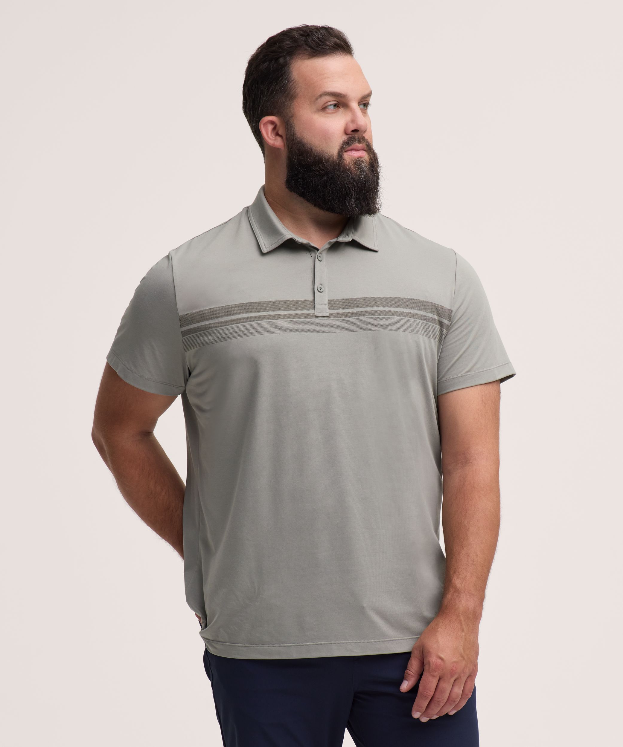Denver Hayes Performance Men's Short Sleeve Stretch Polo