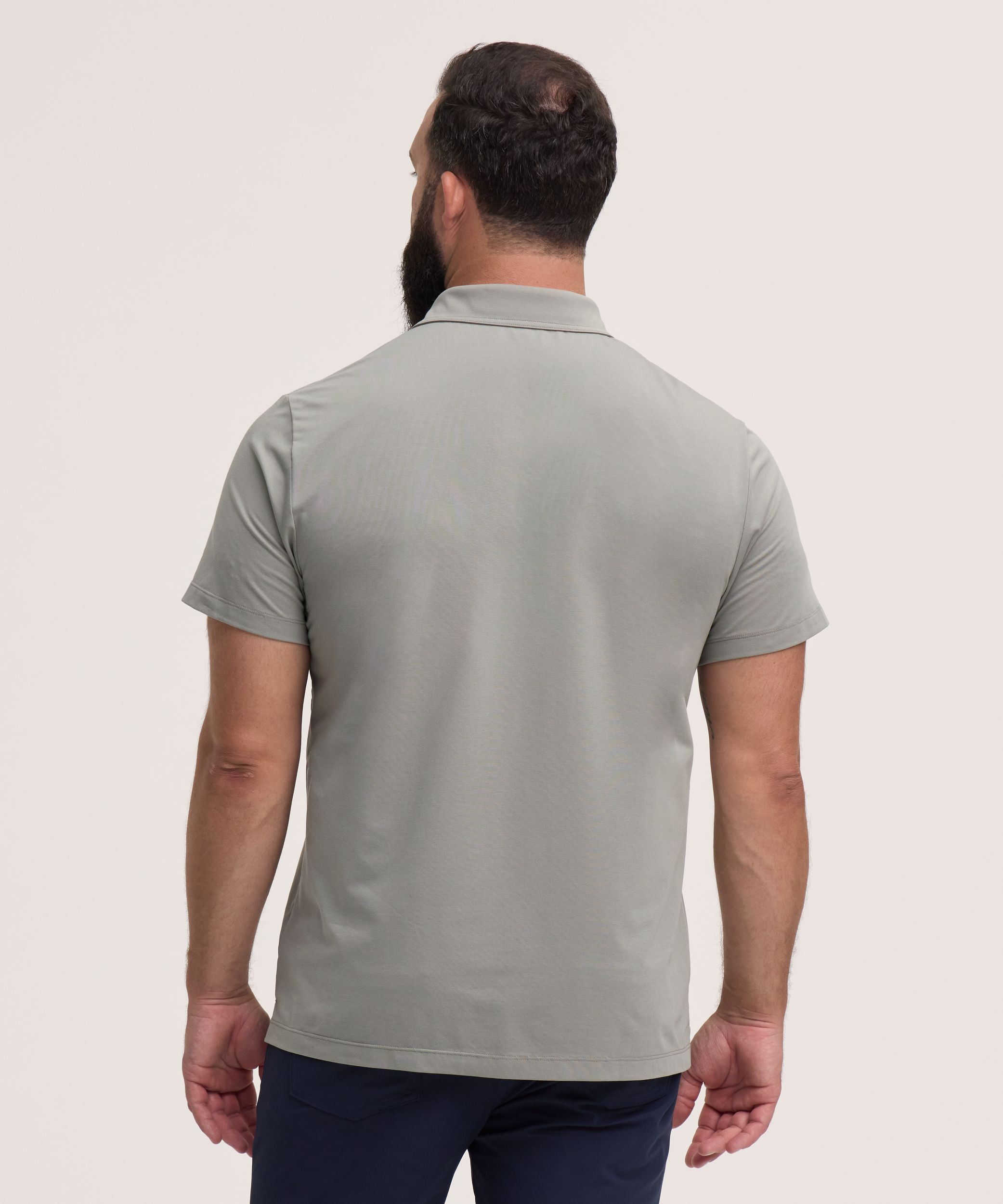 Denver Hayes Performance Men's Short Sleeve Stretch Polo