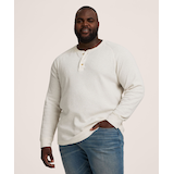 Haut Henley en point de brioche à manches raglan longues pour hommes, WindRiver