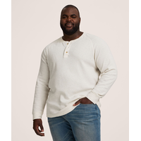 Haut Henley en point de brioche à manches raglan longues pour hommes, WindRiver